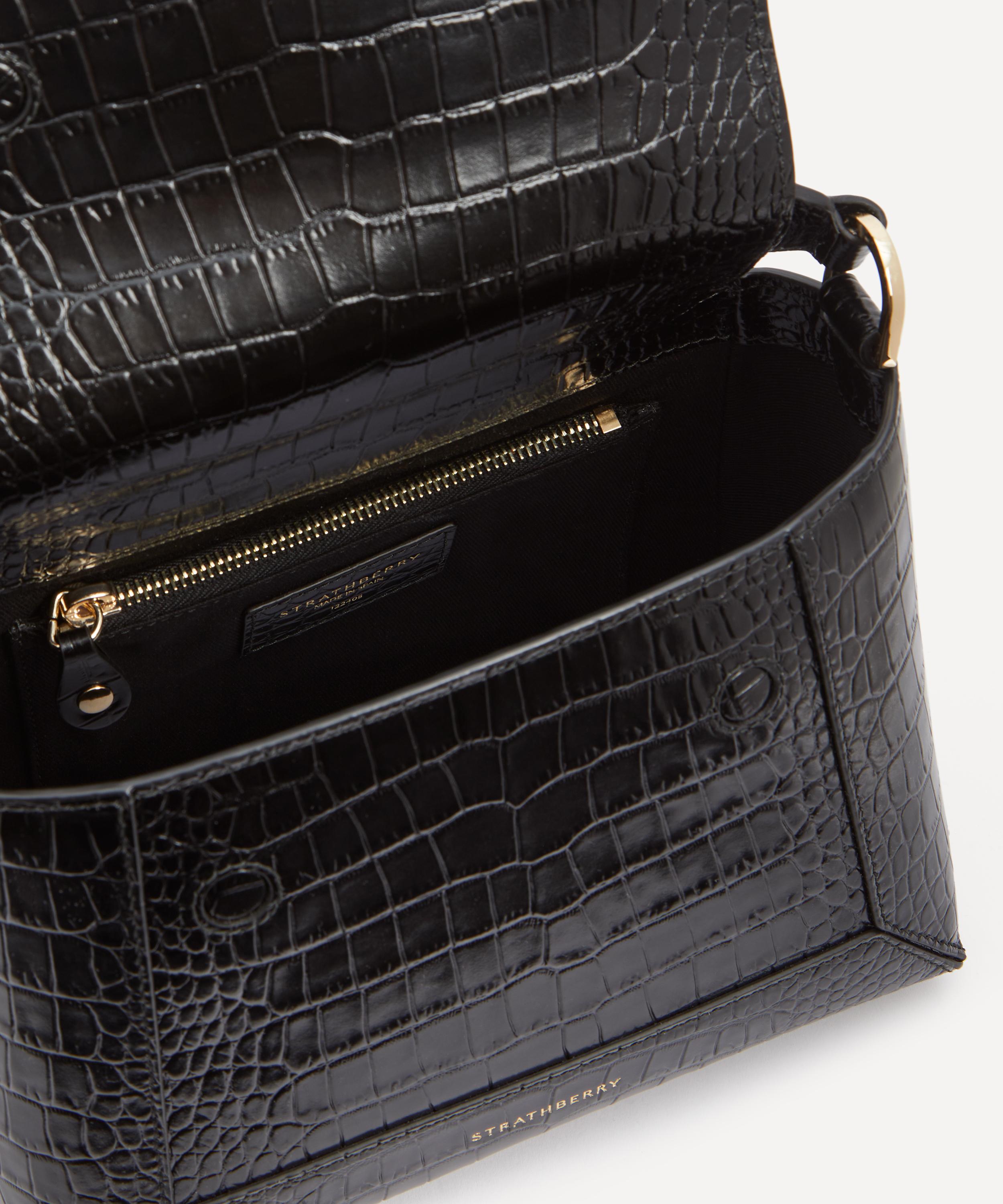 Strathberry - Mosaic Croc-Embossed Leather Top Handle Bag image number 5