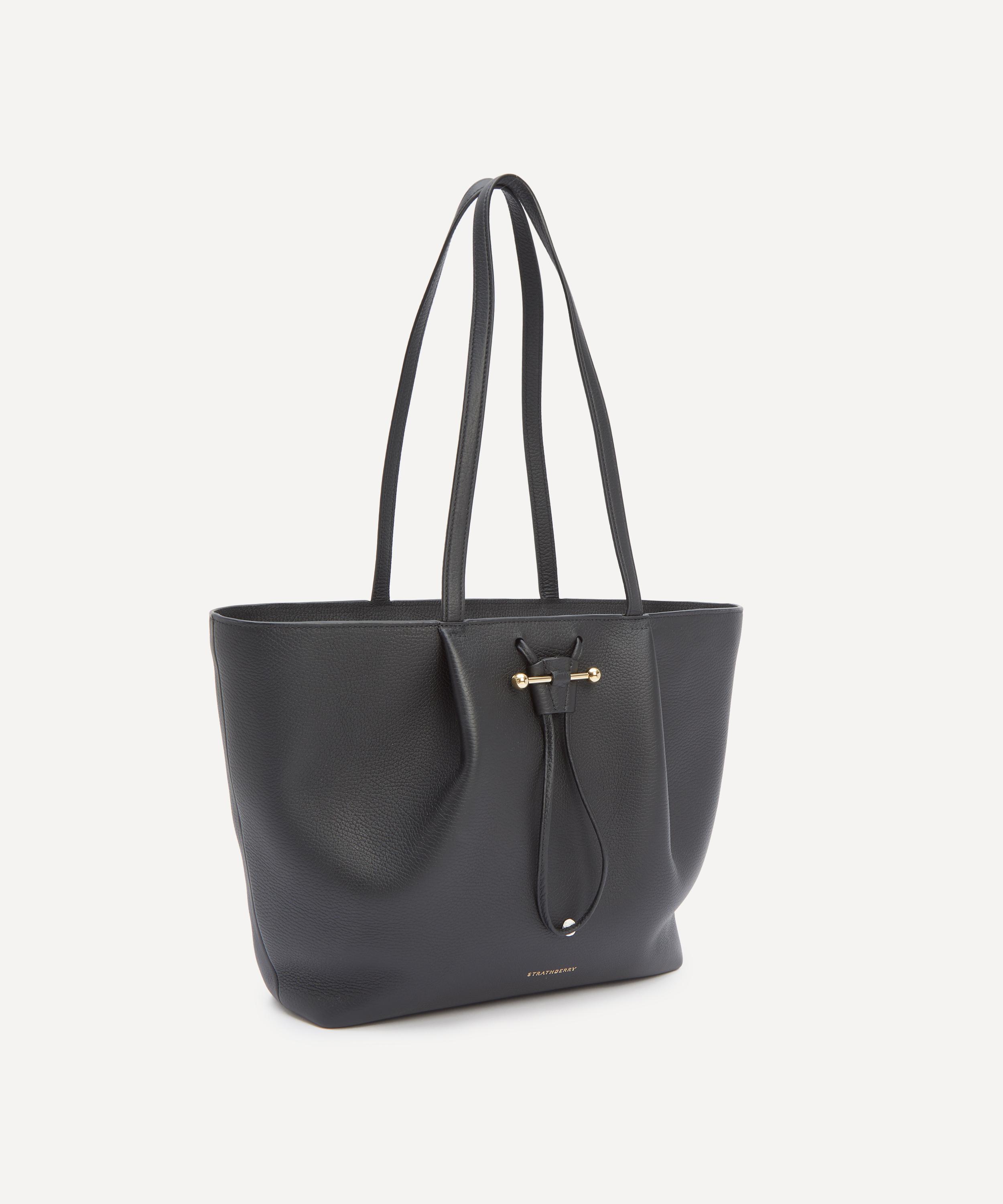 Strathberry - Osette Black Leather Shopper Bag image number 1