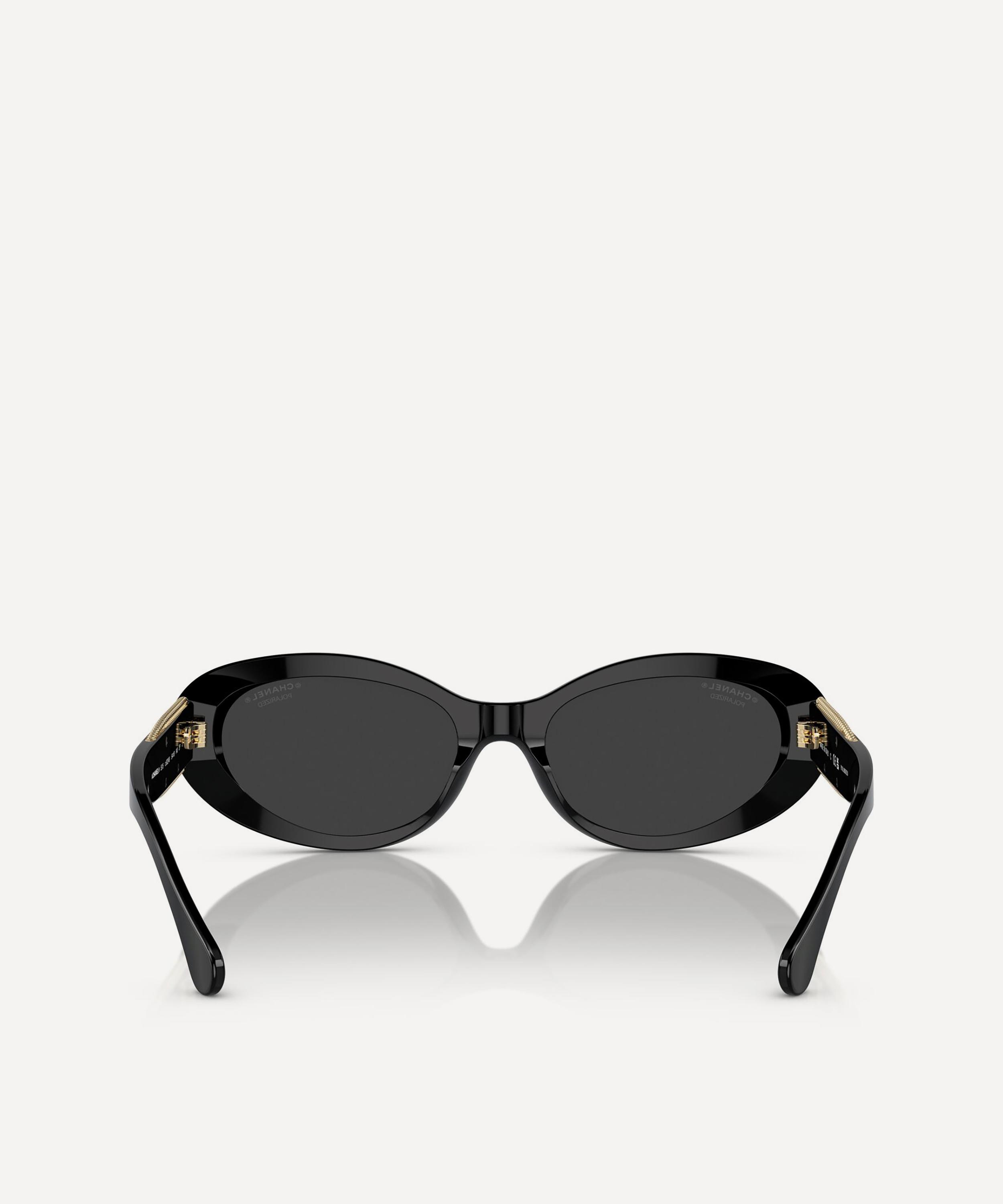 CHANEL - Oval Sunglasses image number 3