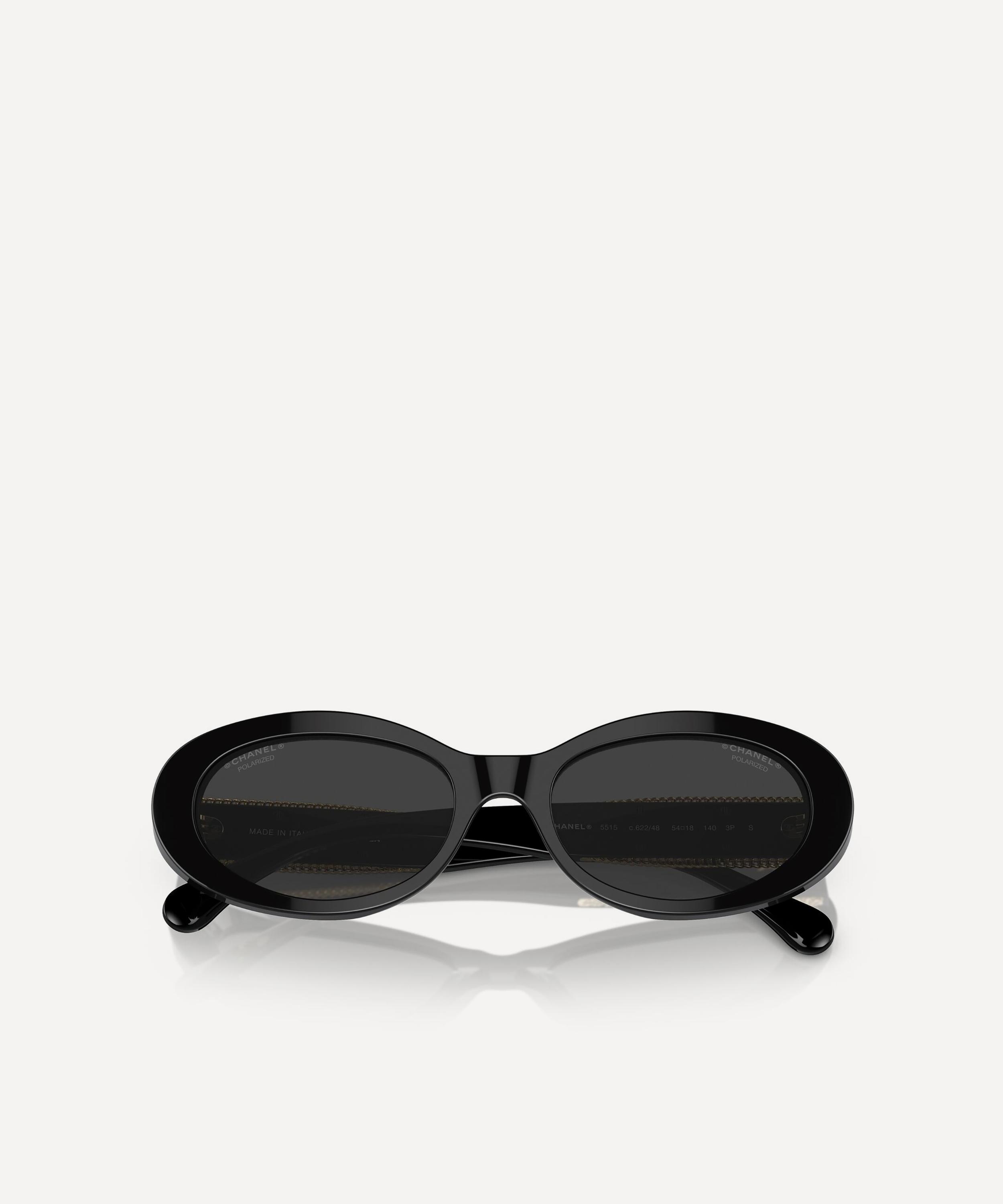 CHANEL - Oval Sunglasses image number 4
