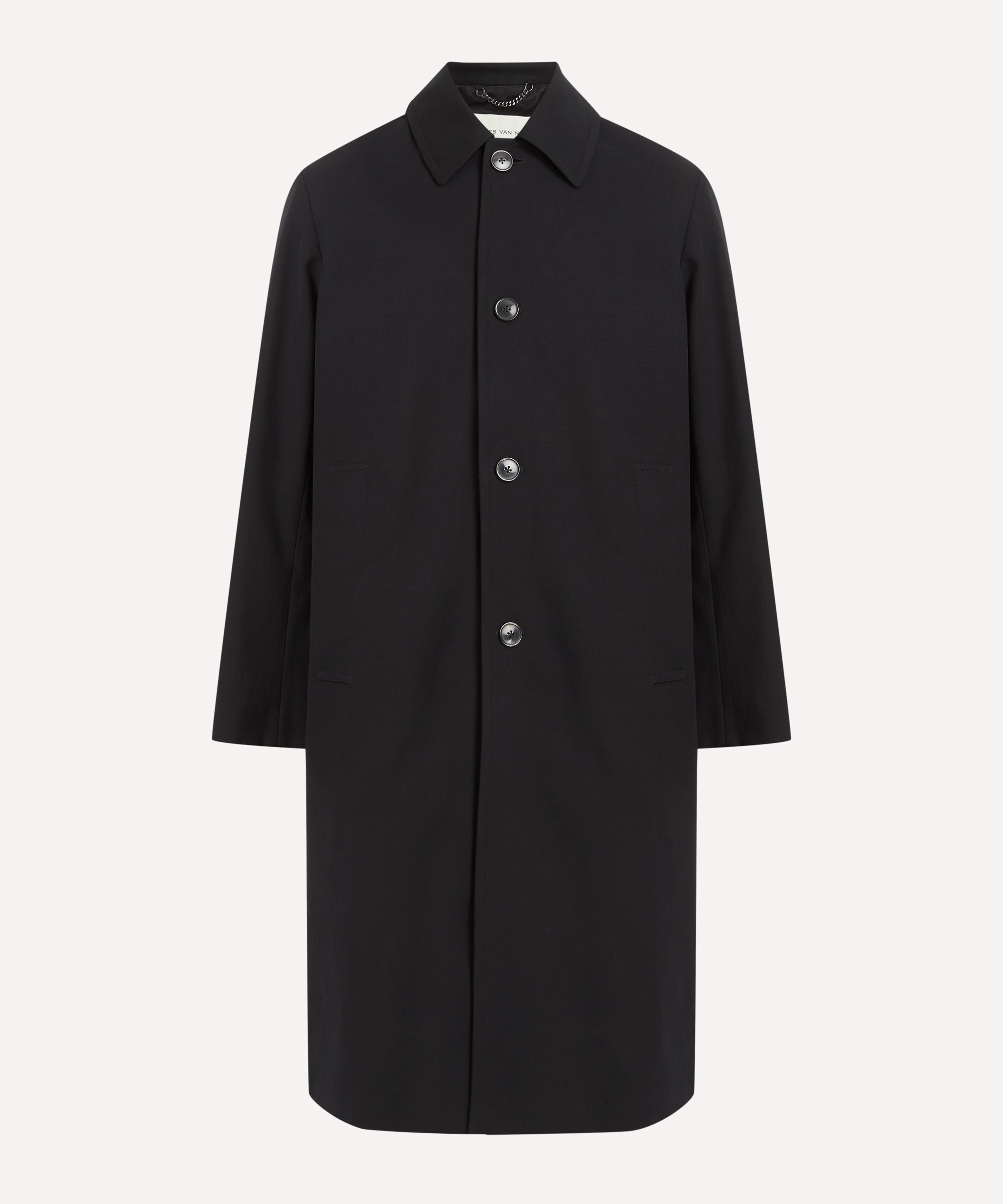 Dries Van Noten - Black Water-Repellent Mac image number 0
