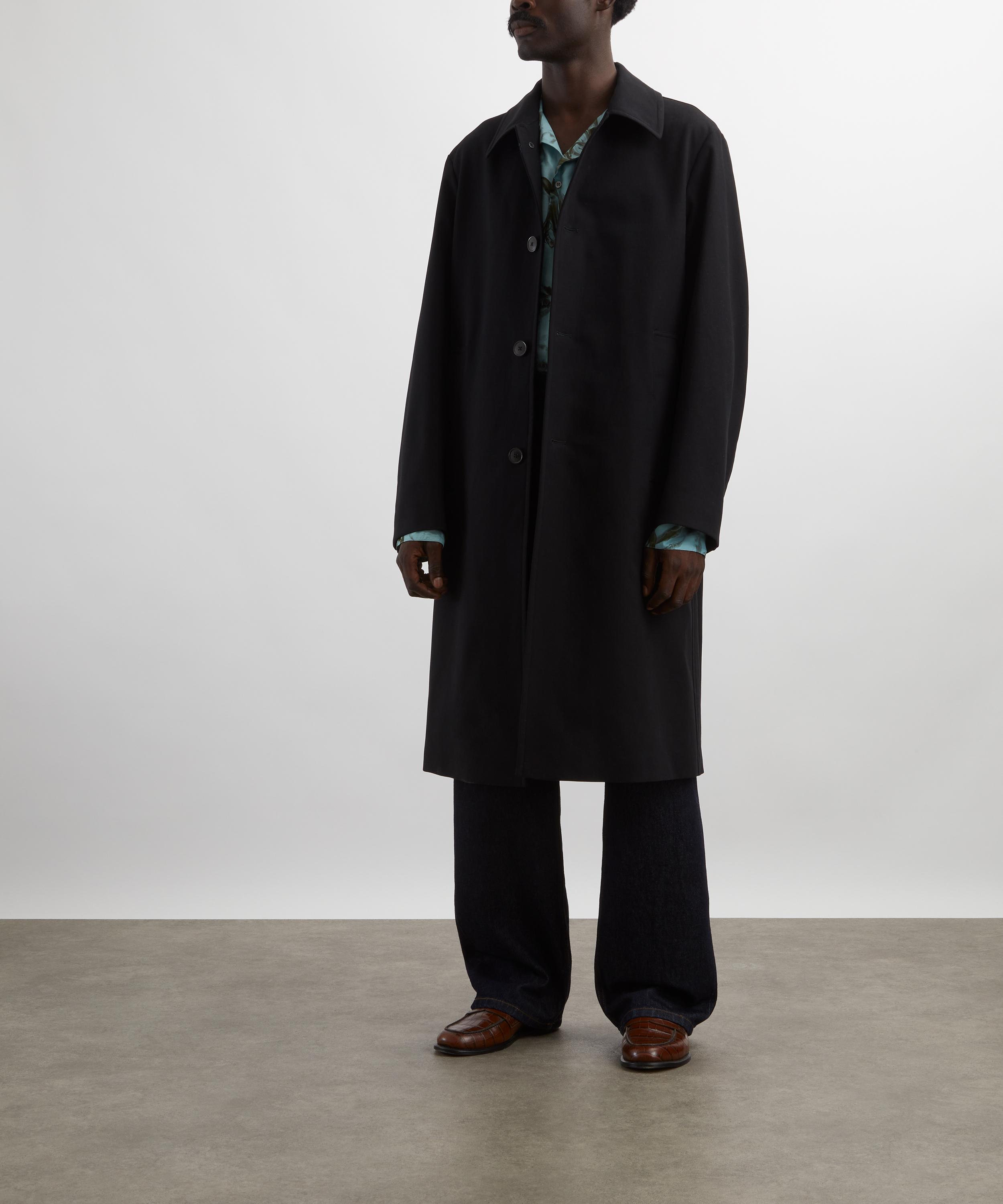 Dries Van Noten - Black Water-Repellent Mac image number 1