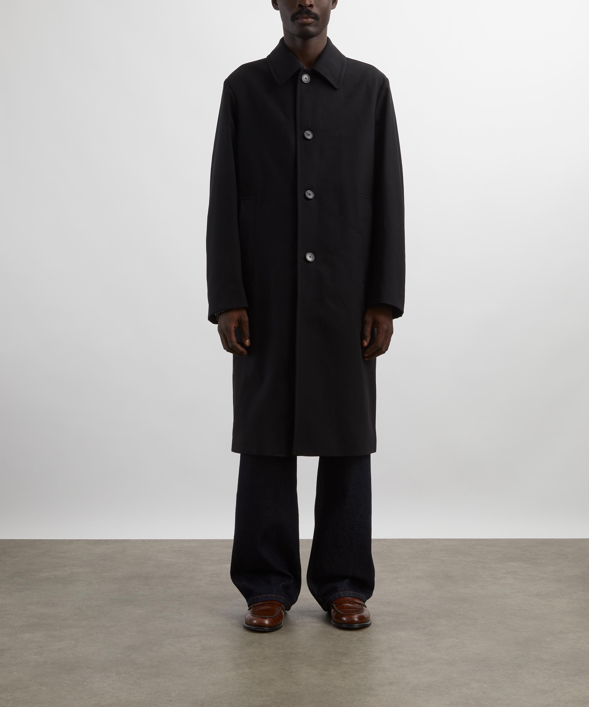Dries Van Noten - Black Water-Repellent Mac image number 2