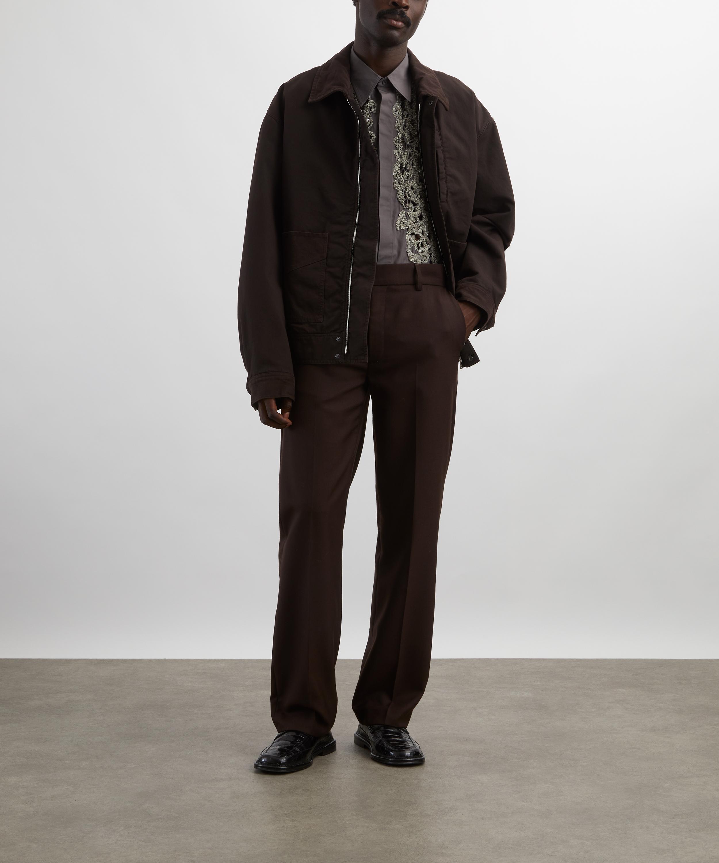 Dries Van Noten - Brown Cotton Jacket image number 1