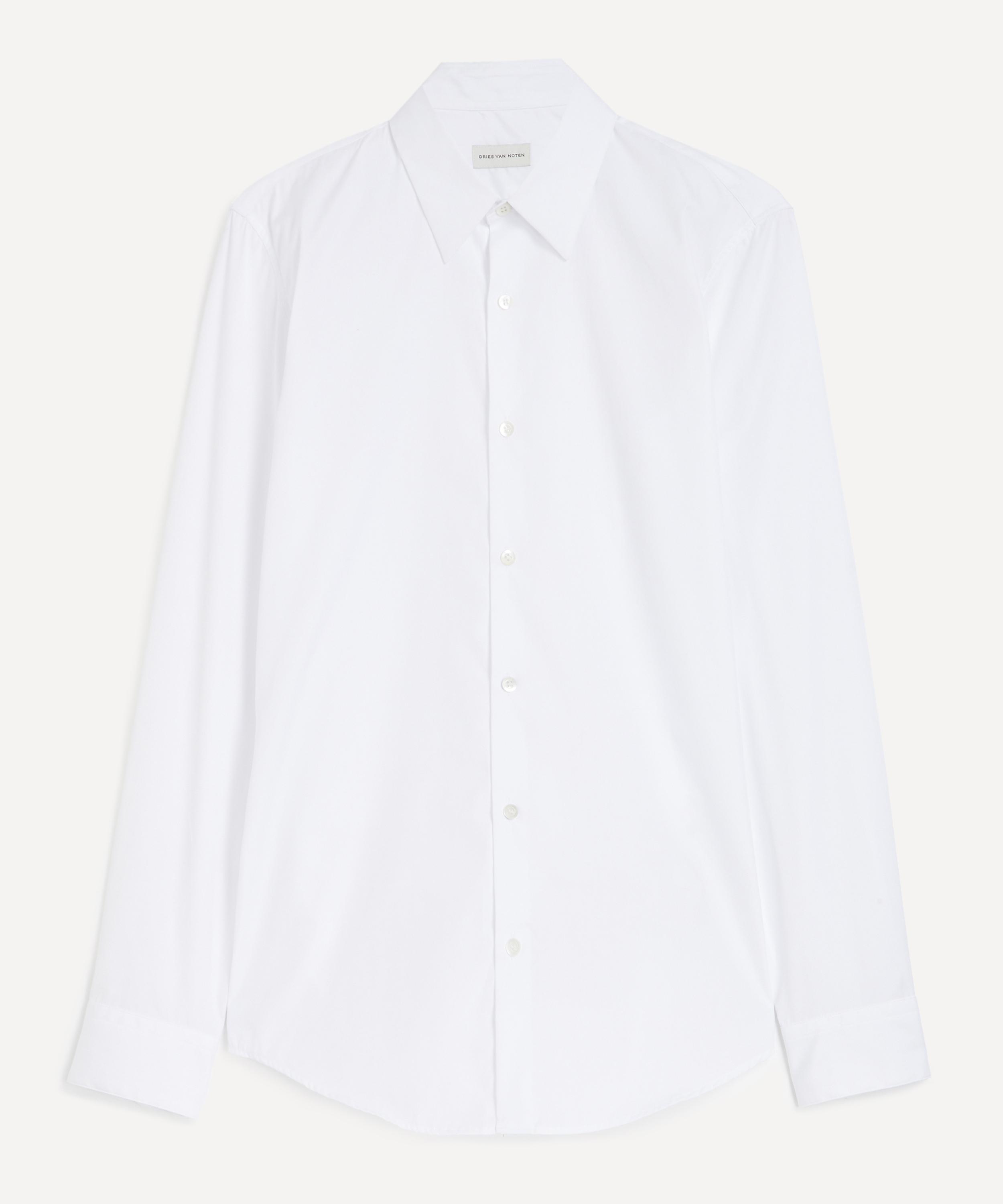 Dries Van Noten - White Cotton Poplin Shirt image number 0