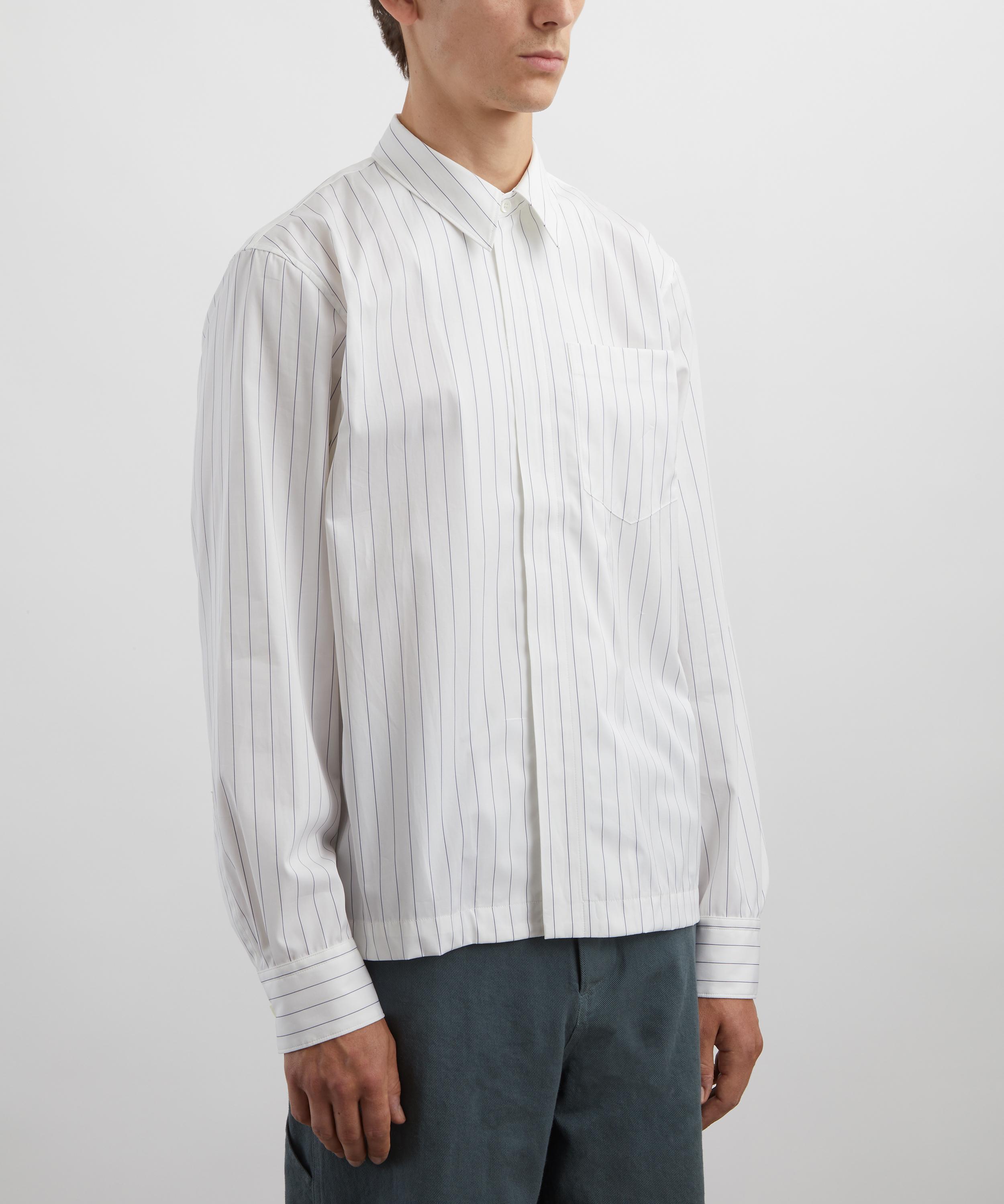 Dries Van Noten Striped Cotton Zip Shirt | Liberty