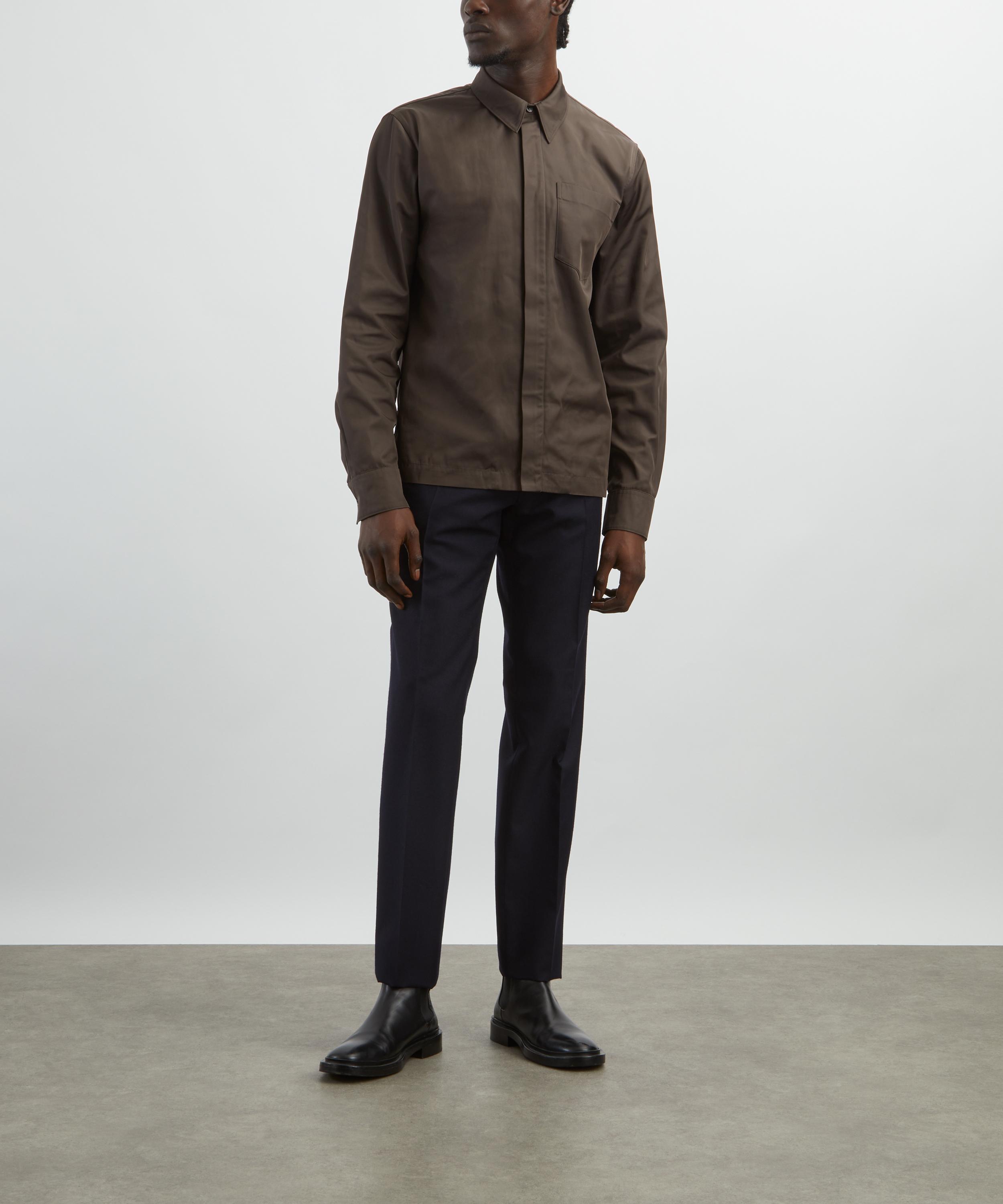 Dries Van Noten - Brown Shell Overshirt image number 1
