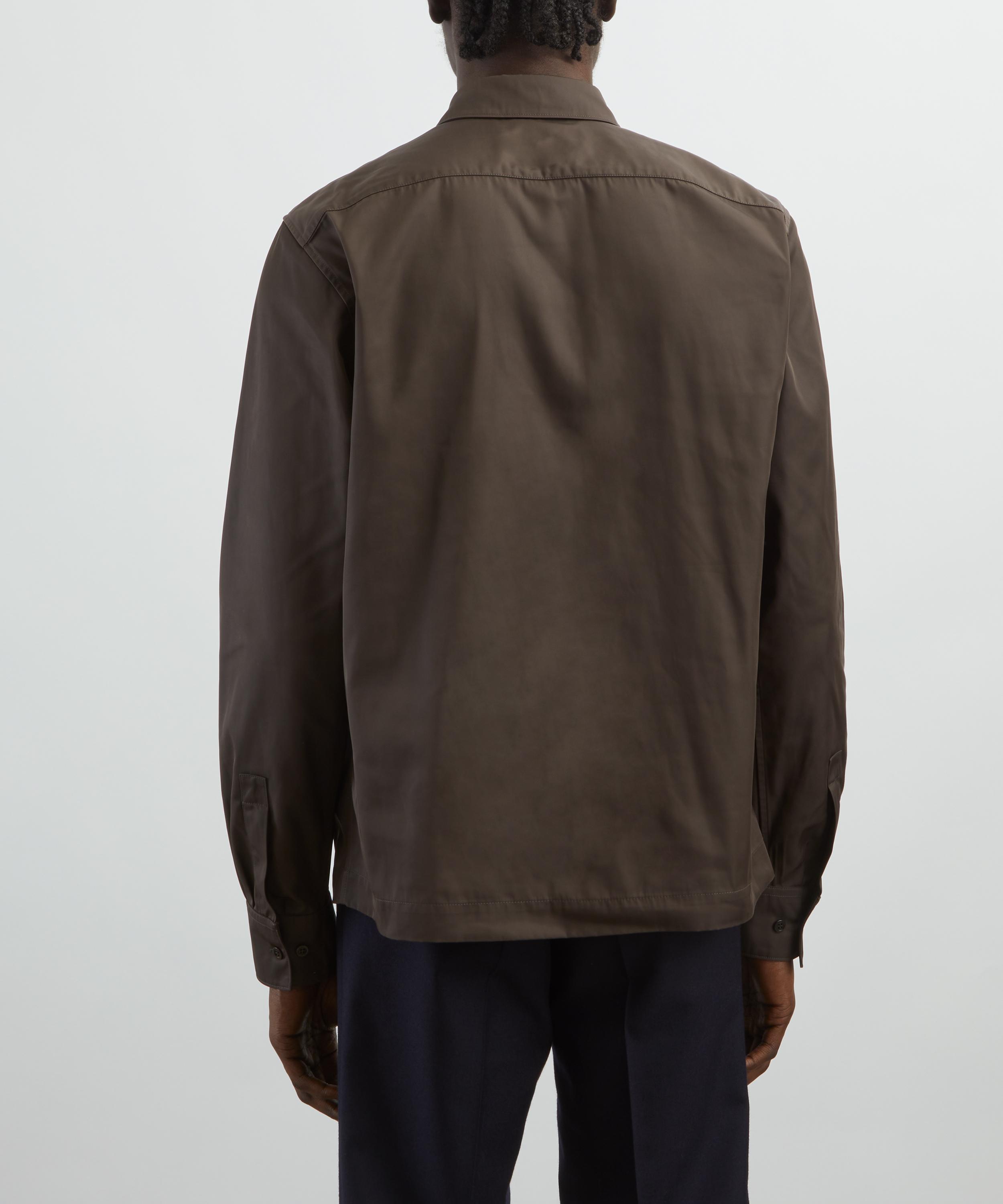 Dries Van Noten - Brown Shell Overshirt image number 3