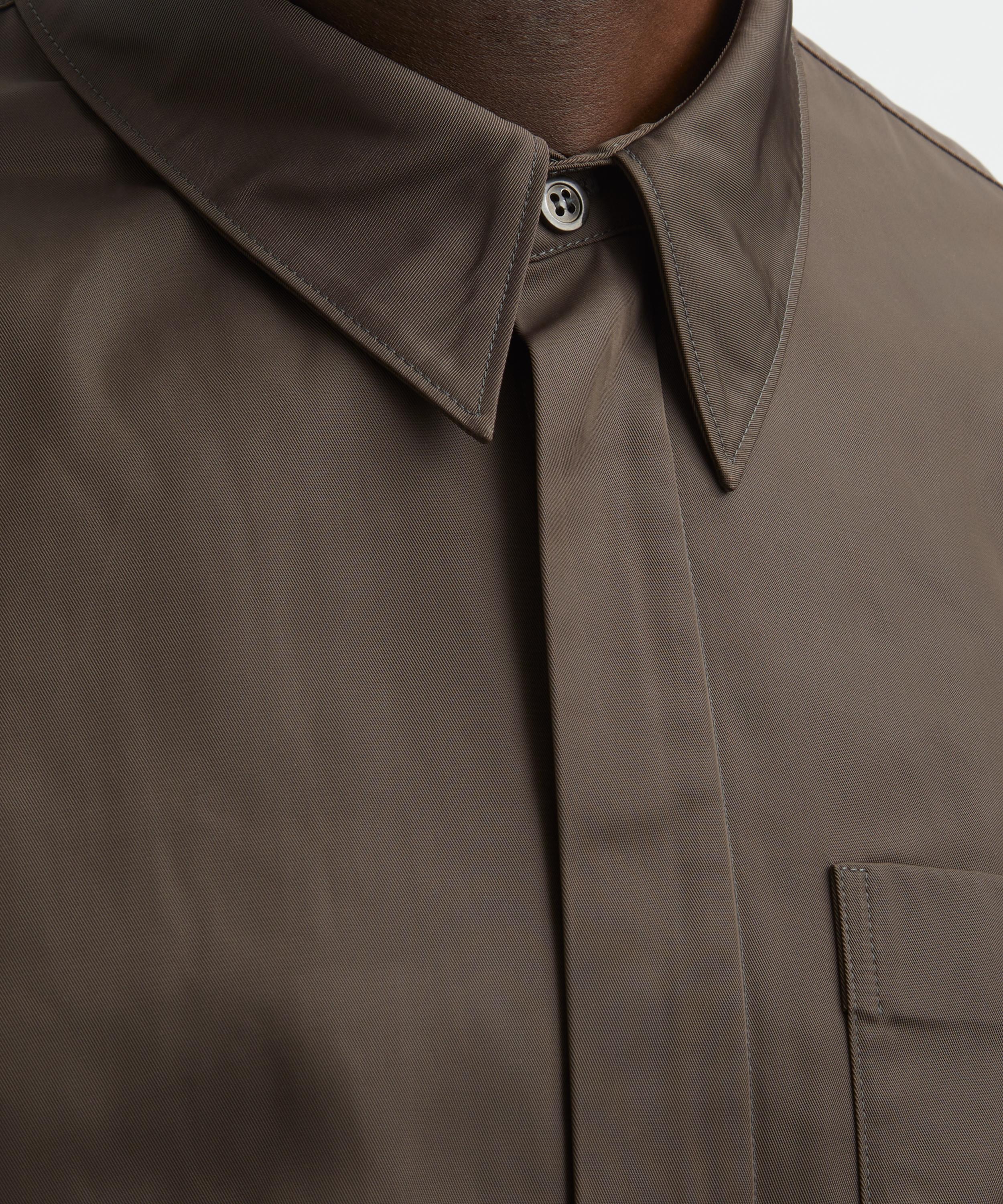 Dries Van Noten - Brown Shell Overshirt image number 4