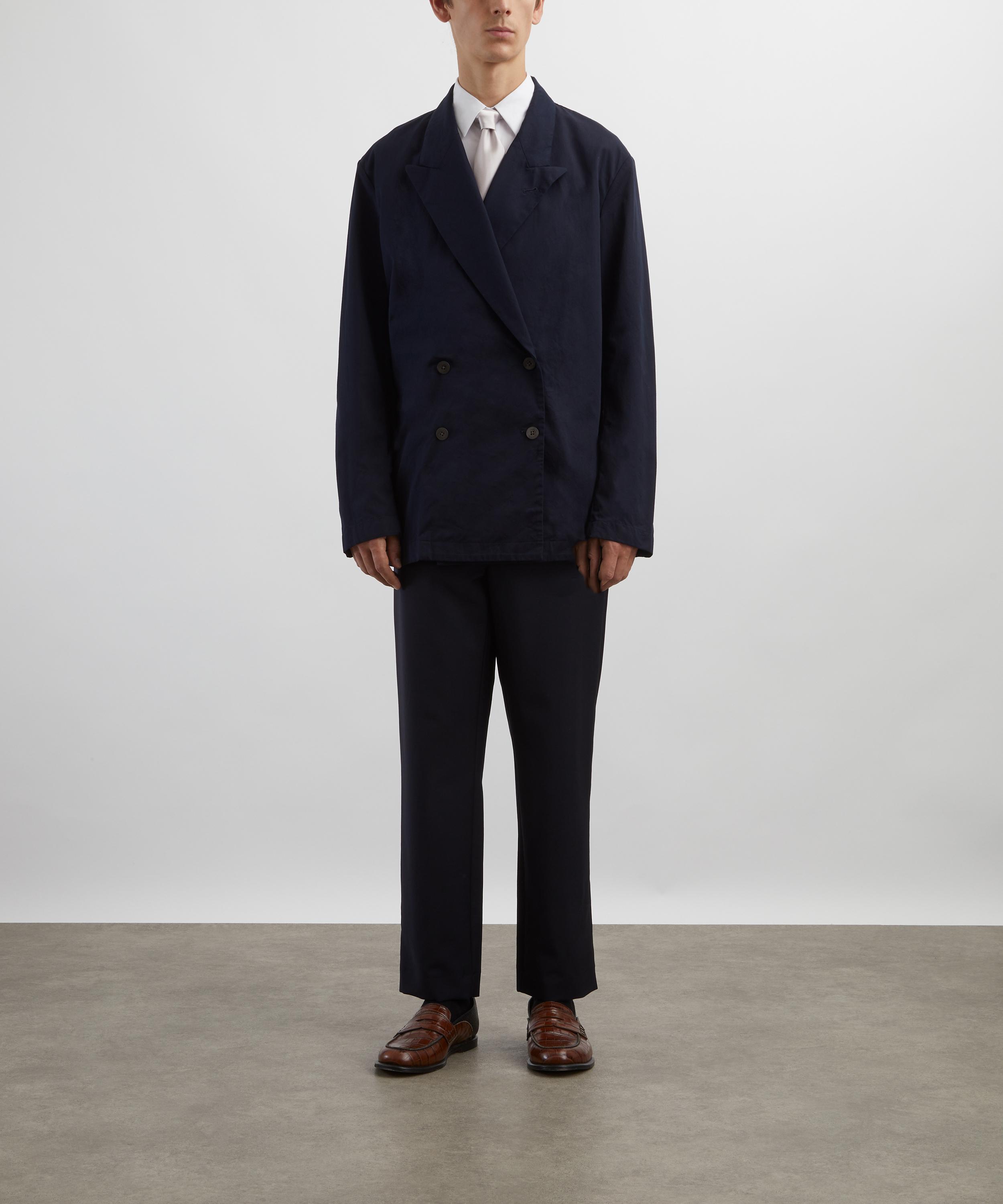 Dries Van Noten - Double-Breasted Cotton Poplin Blazer image number 1