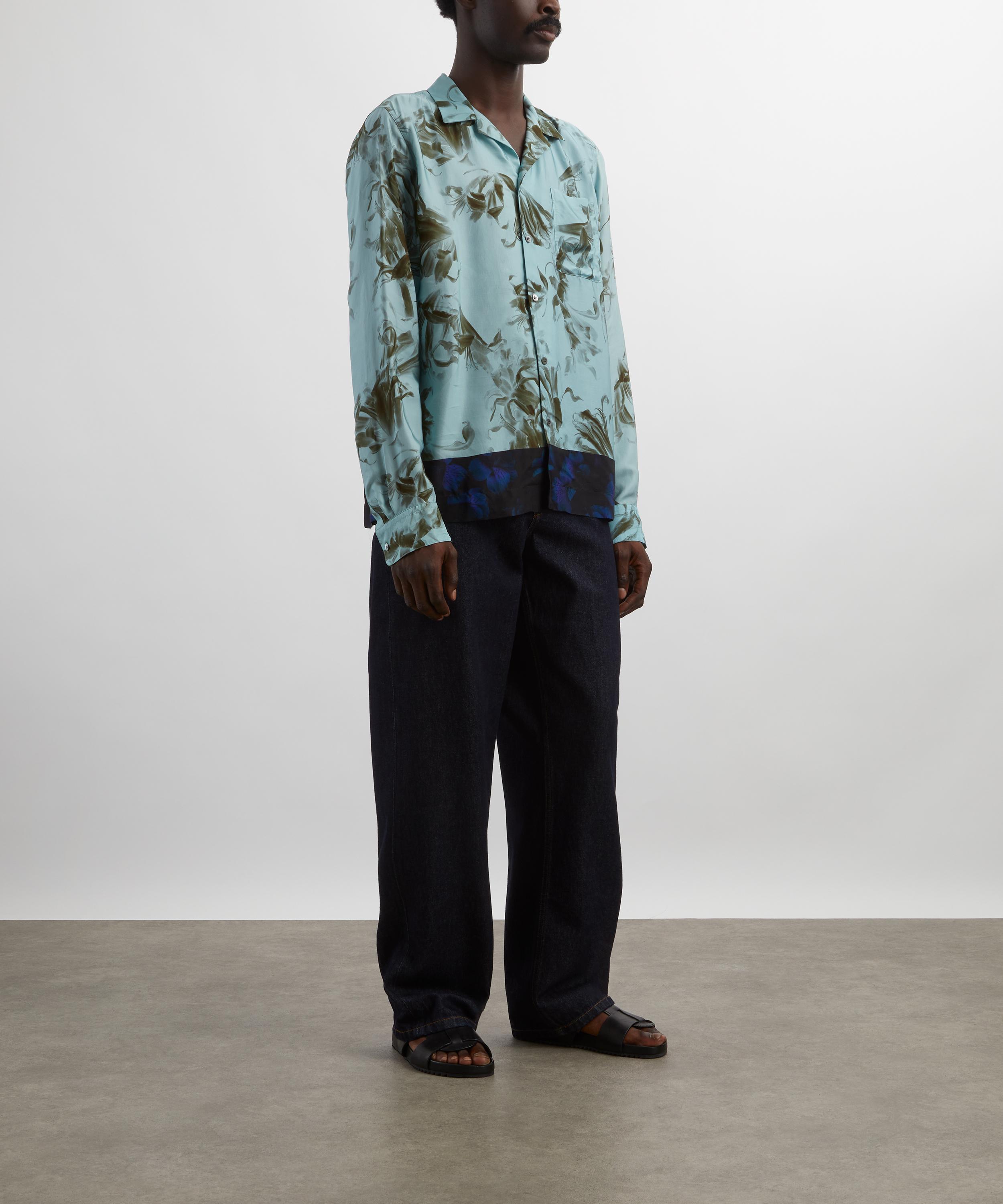 Dries Van Noten - Two-Tone Floral Shirt image number 1