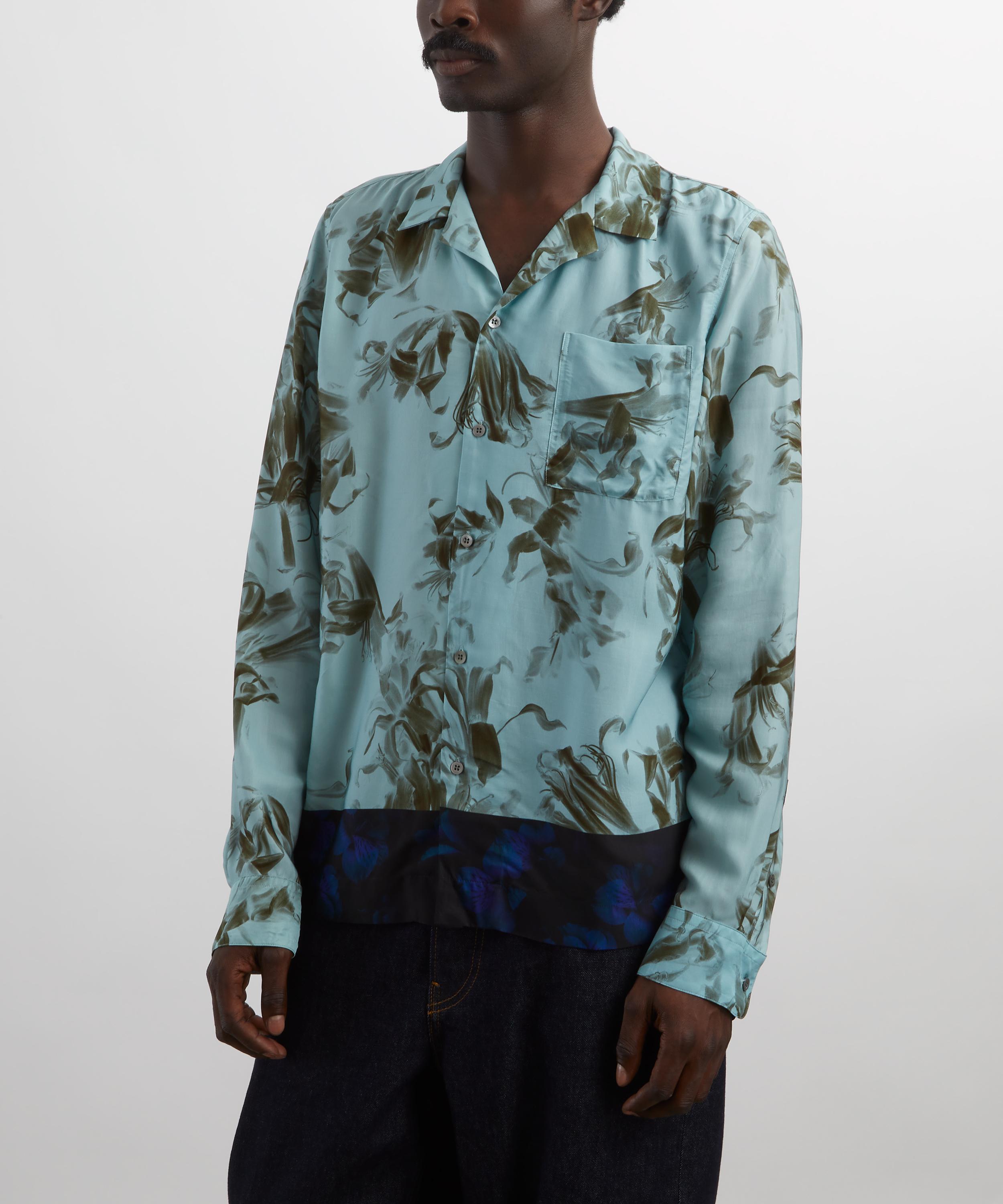 Dries Van Noten - Two-Tone Floral Shirt image number 2