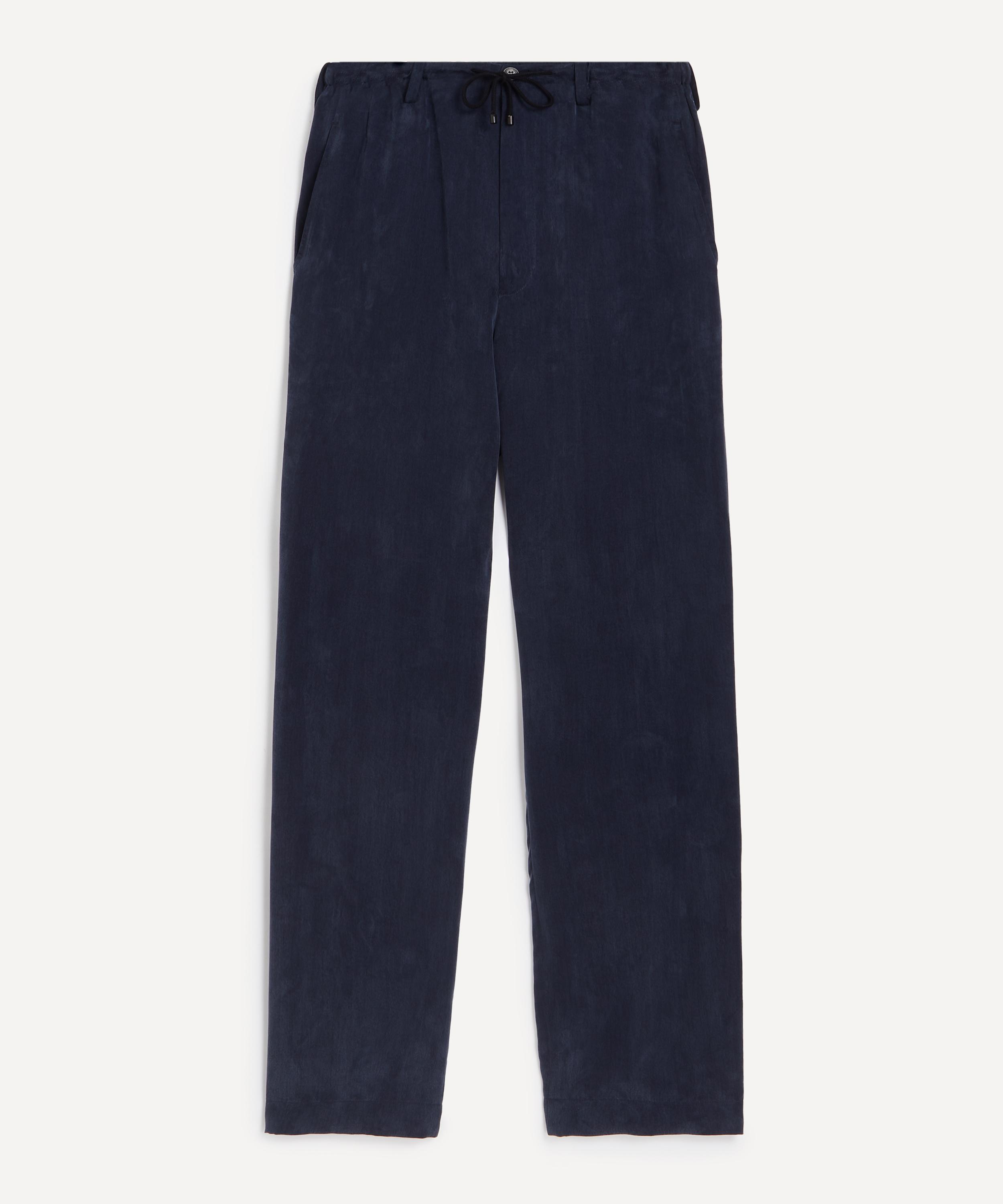 Dries Van Noten - Brushed Satin Drawstring Trousers image number 0
