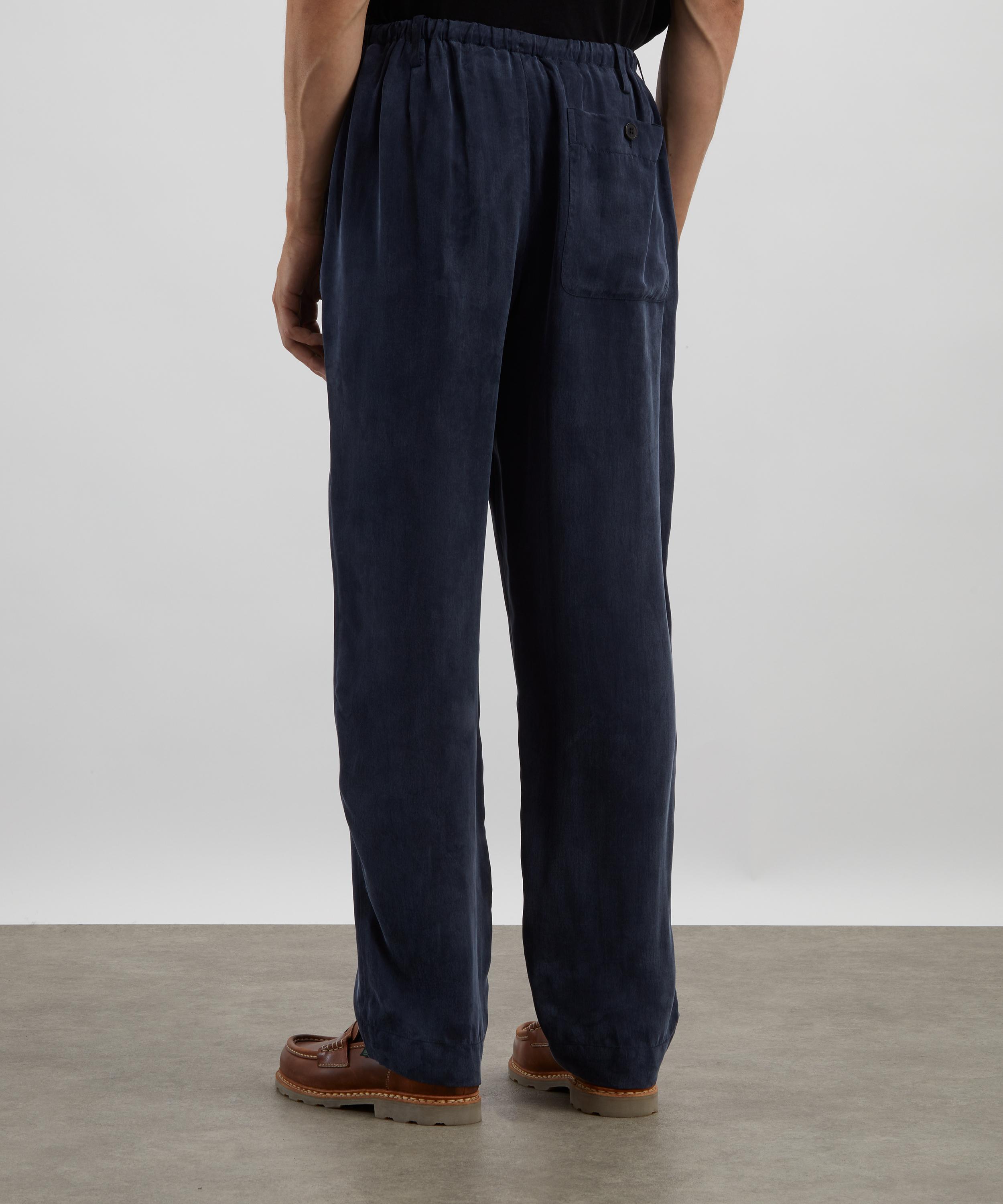 Dries Van Noten - Brushed Satin Drawstring Trousers image number 3