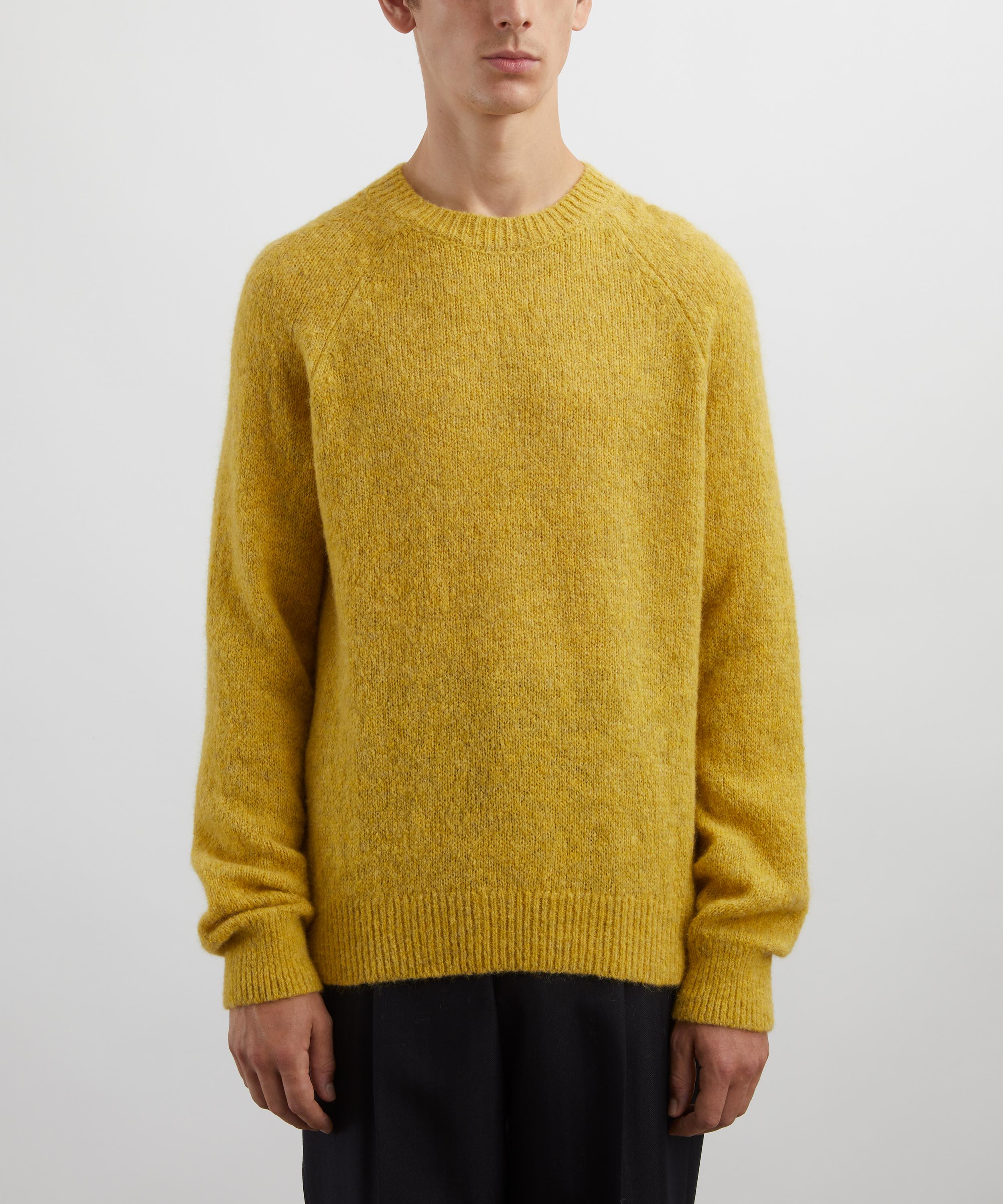 Dries Van Noten - Mustard Alpaca-Merino Wool Jumper image number 2