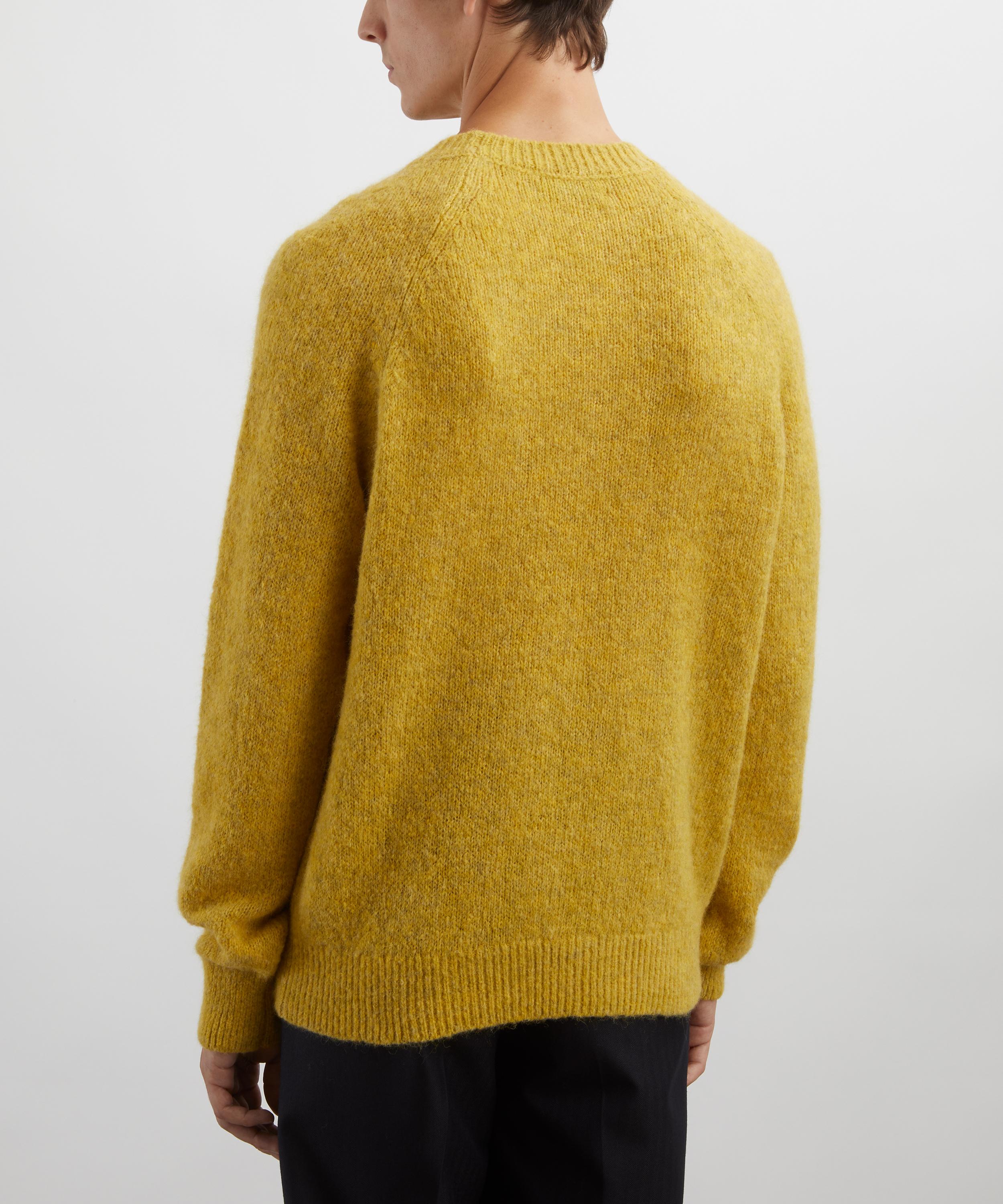 Dries Van Noten - Mustard Alpaca-Merino Wool Jumper image number 3