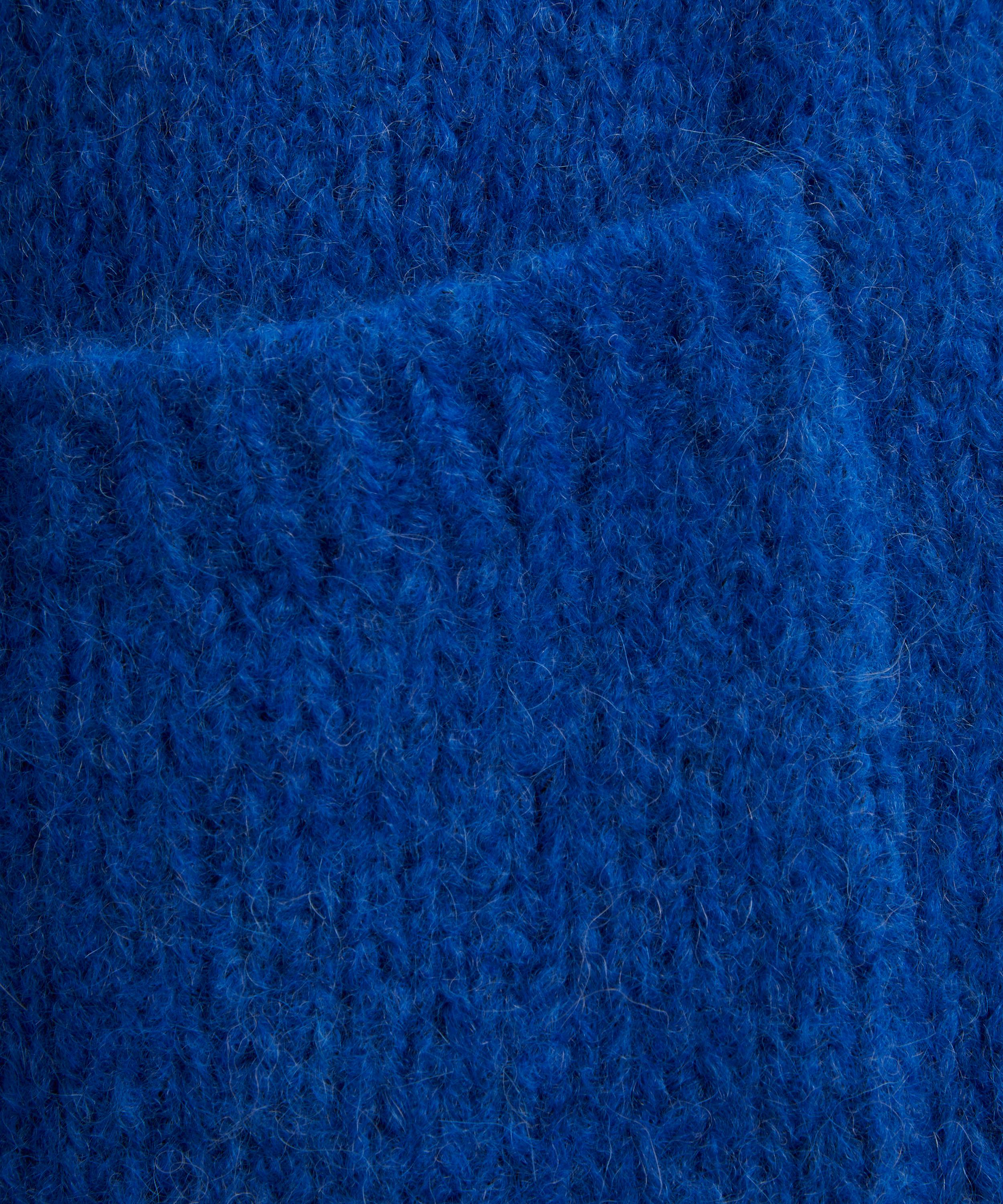 Dries Van Noten - Blue Alpaca Wool Cardigan image number 4