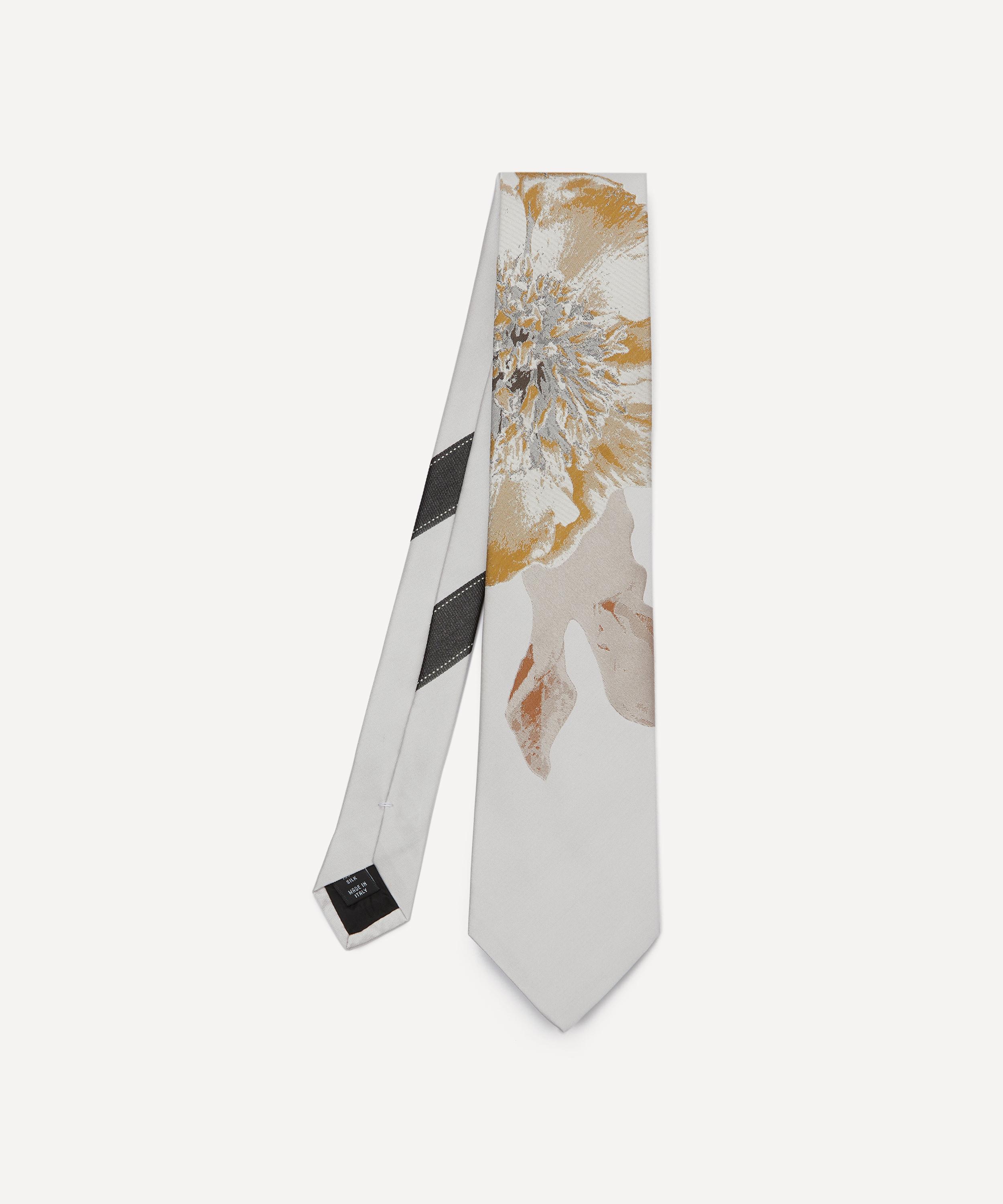 Dries Van Noten - Pearl Floral Silk Tie image number 0