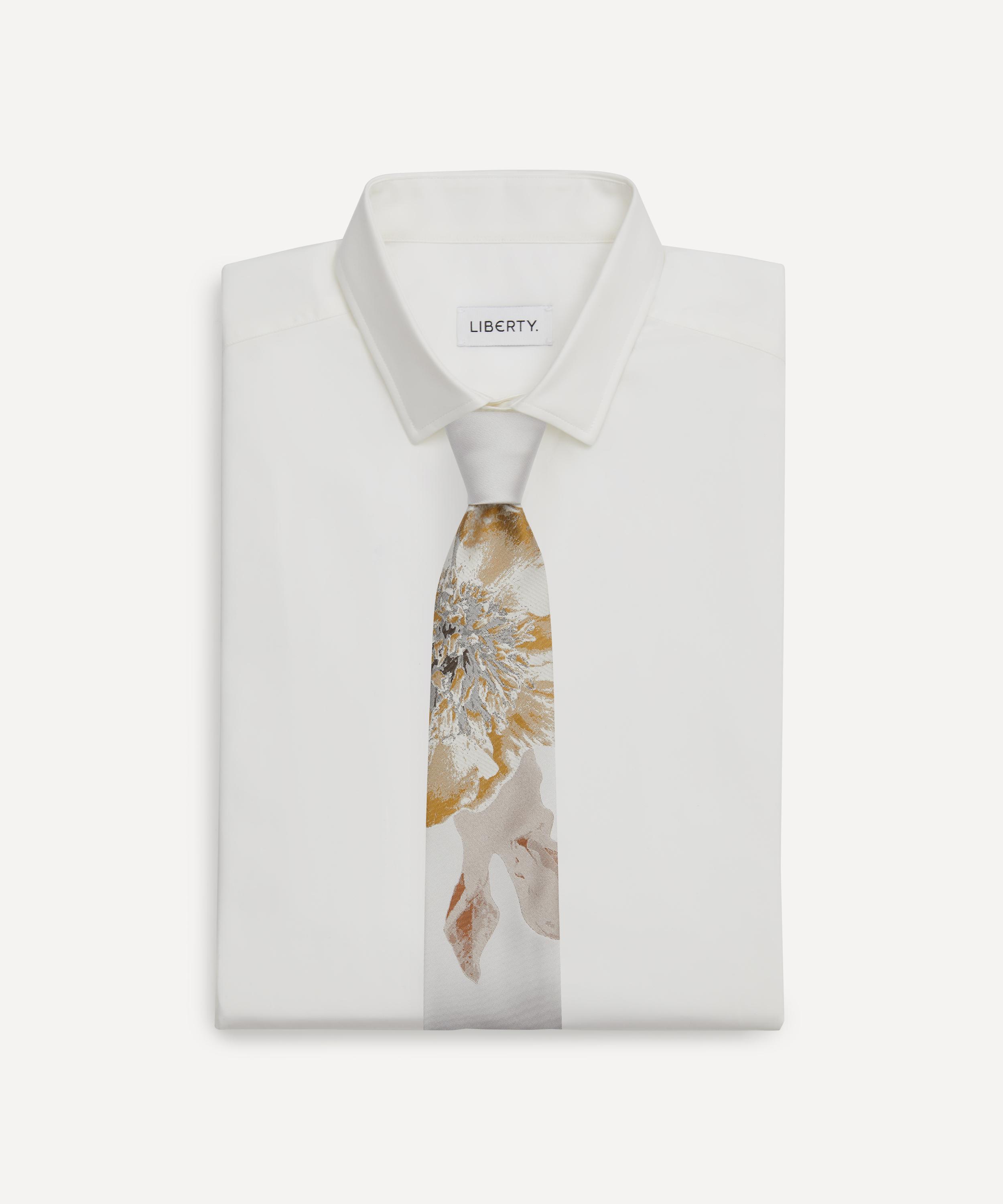 Dries Van Noten - Pearl Floral Silk Tie image number 1