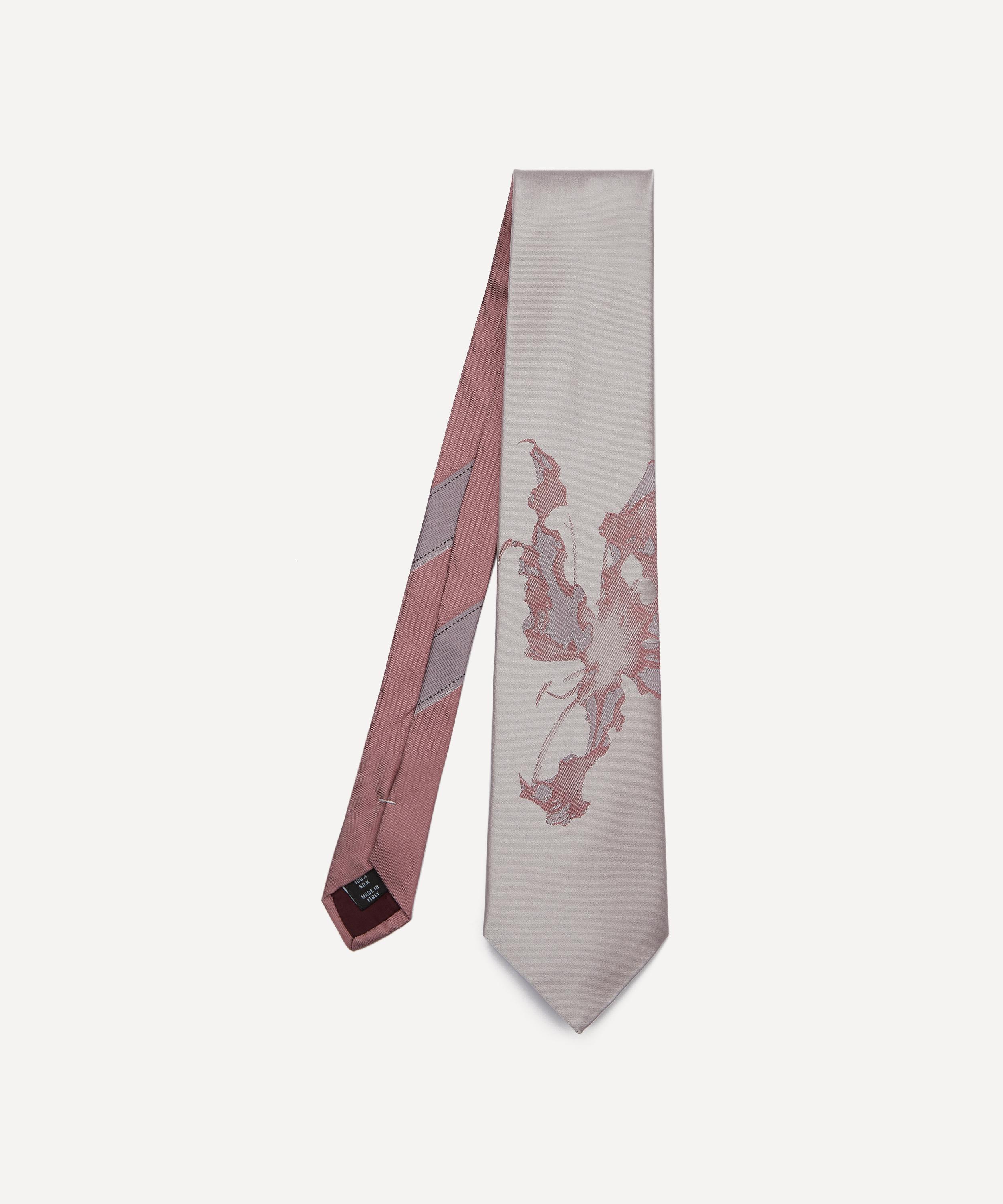 Dries Van Noten - Blush Floral Silk Tie image number 0