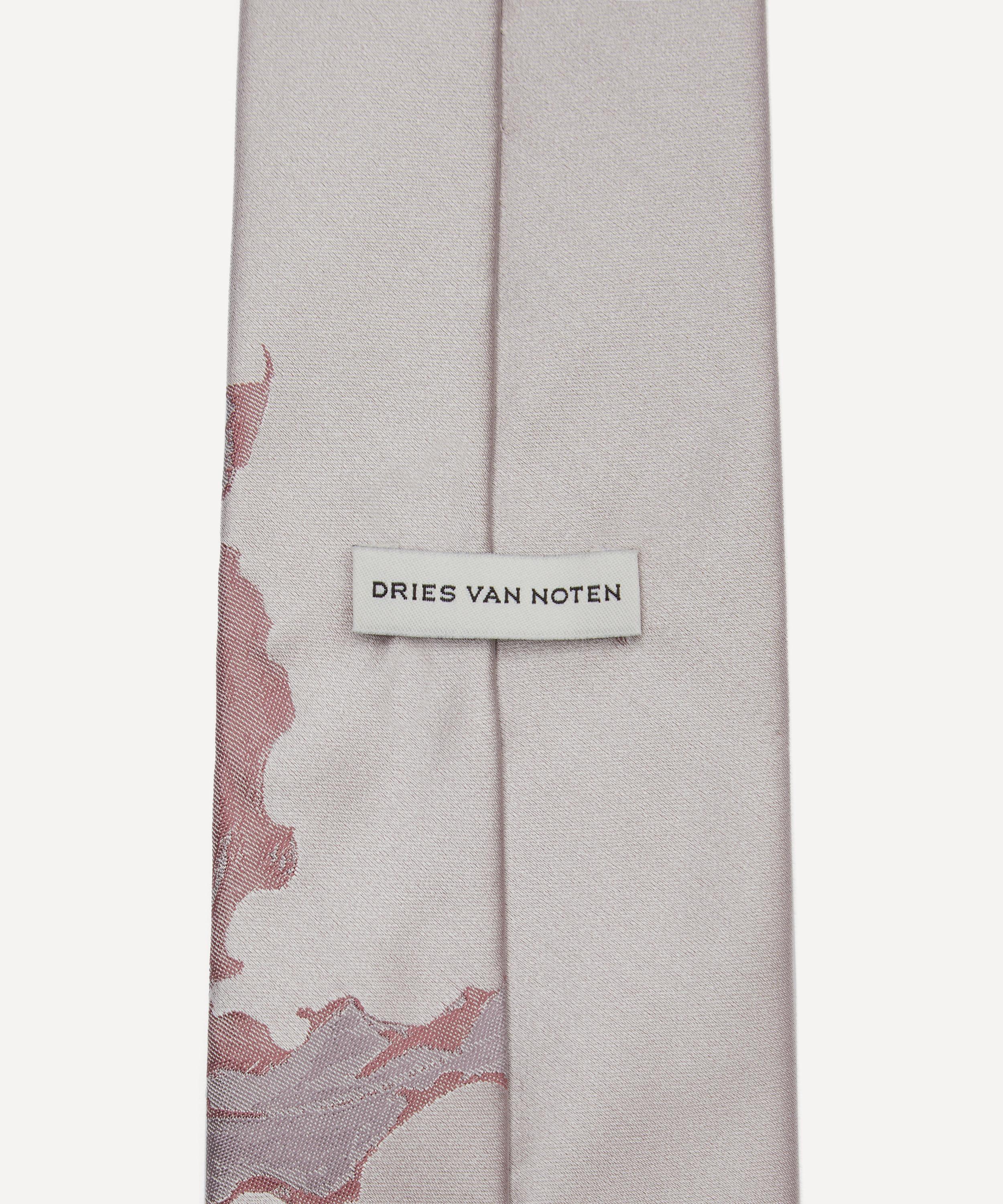Dries Van Noten - Blush Floral Silk Tie image number 2