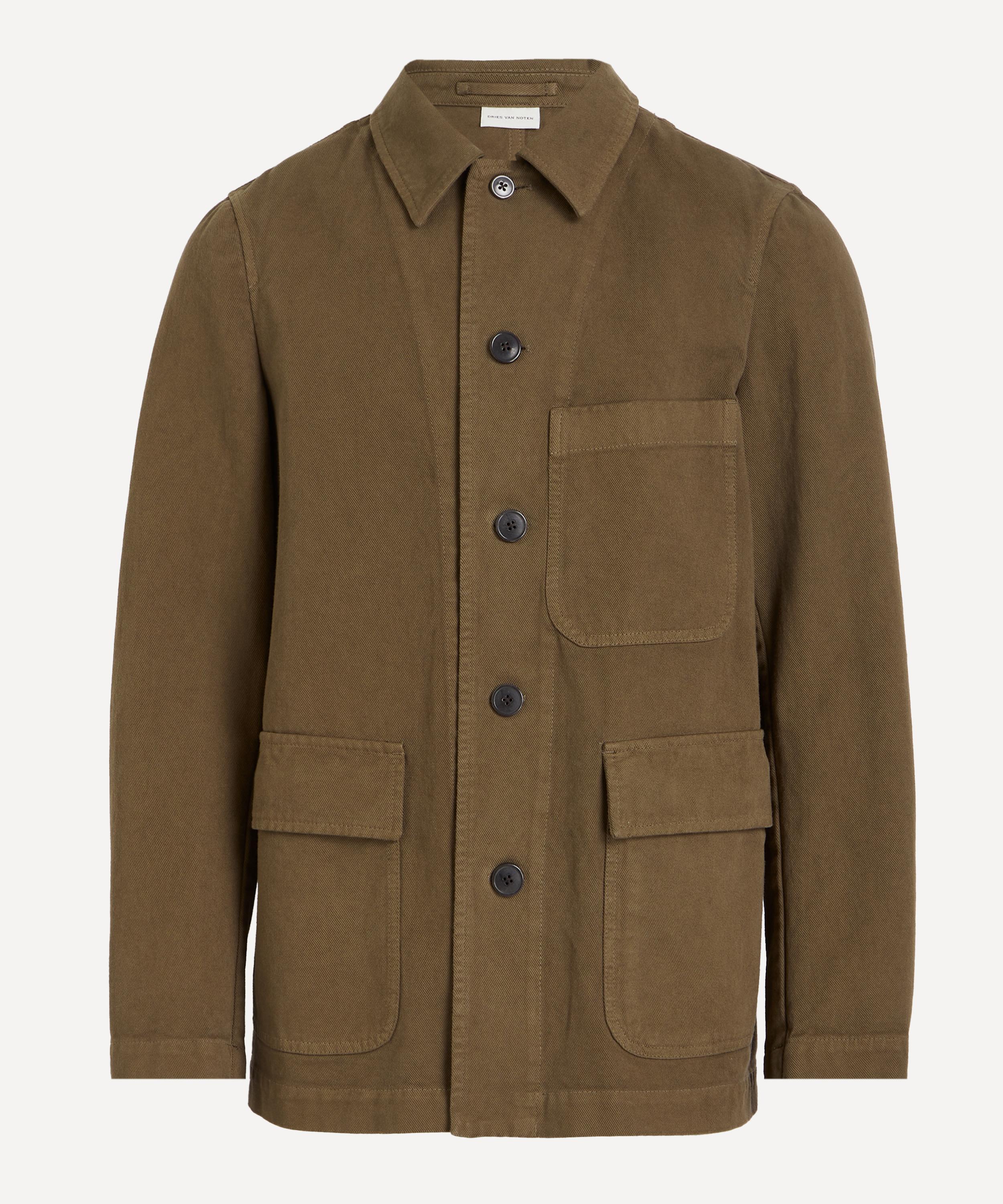 Dries Van Noten - Brown Cotton Twill Chore Jacket image number 0