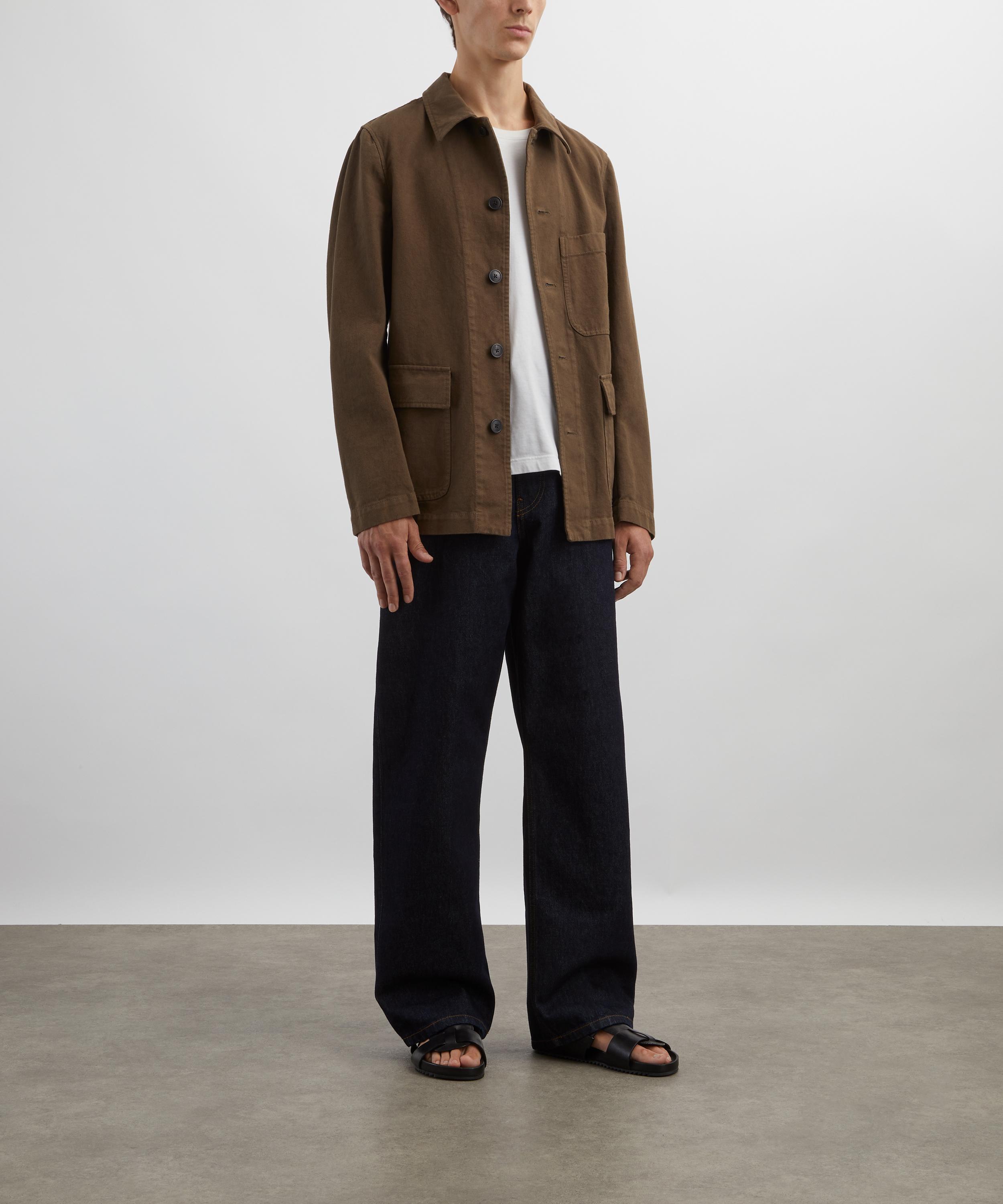 Dries Van Noten - Brown Cotton Twill Chore Jacket image number 1