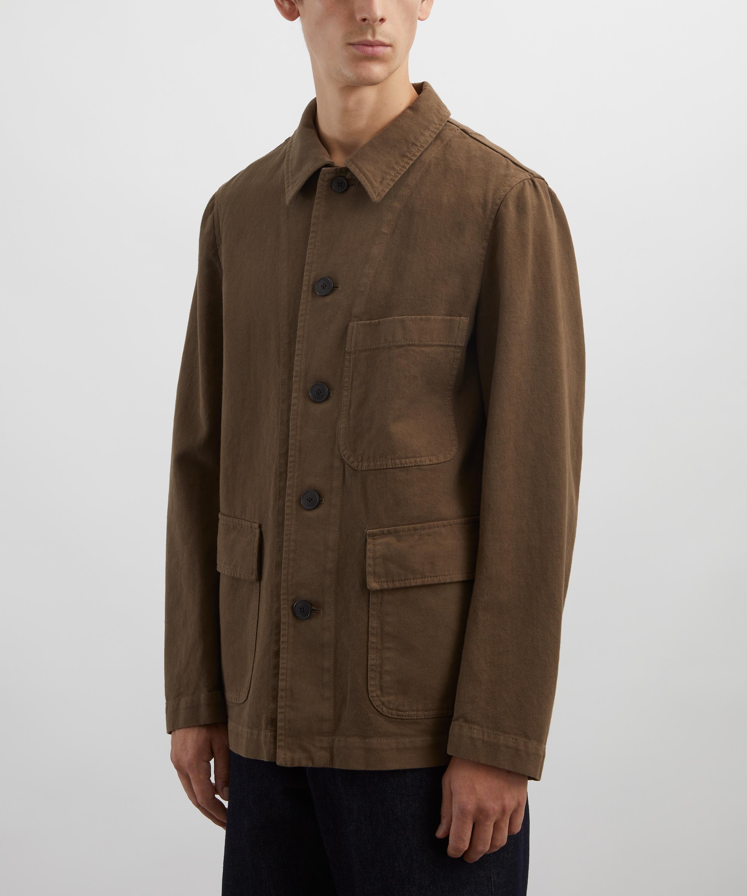 Dries Van Noten - Brown Cotton Twill Chore Jacket image number 2