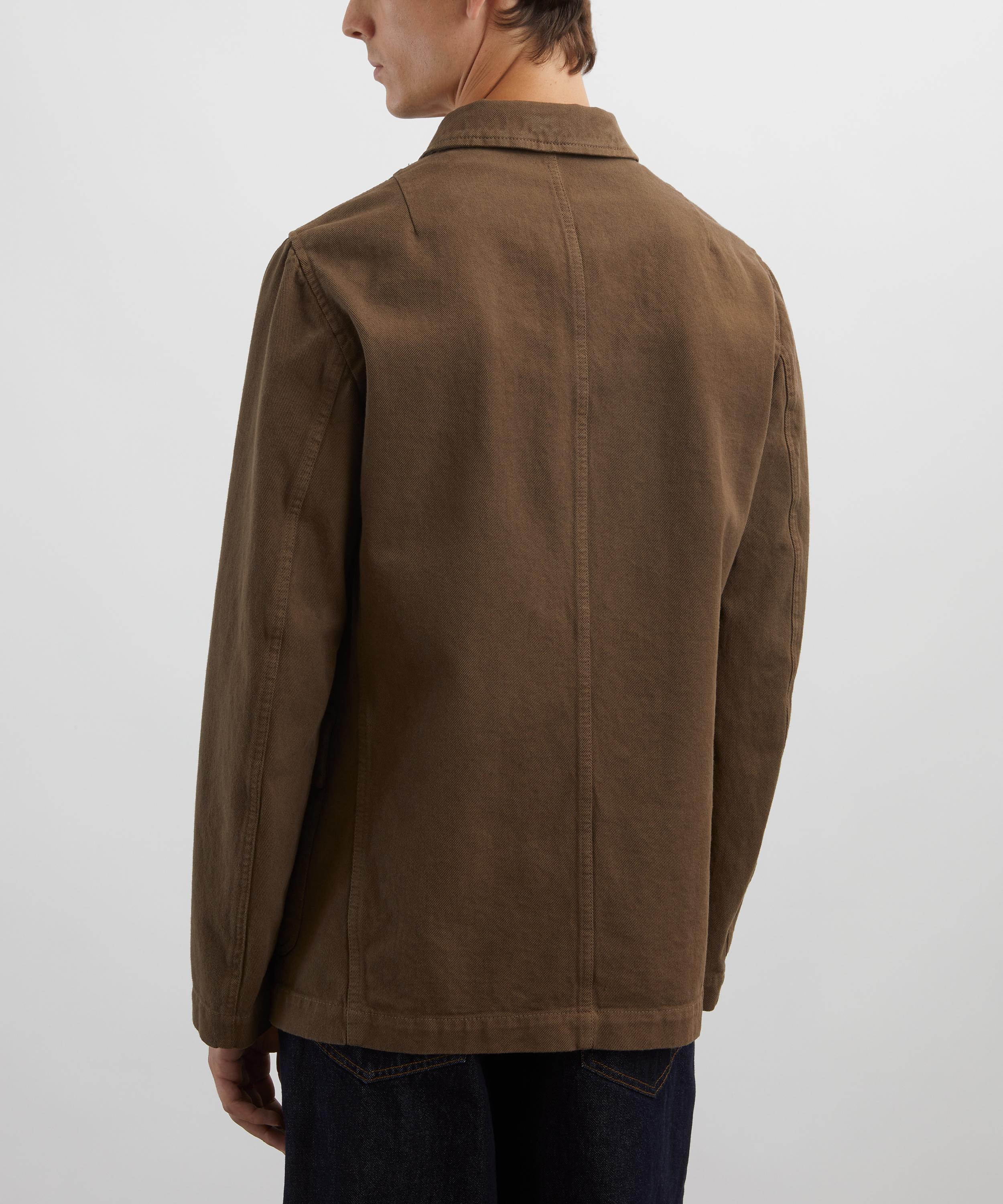 Dries Van Noten - Brown Cotton Twill Chore Jacket image number 3