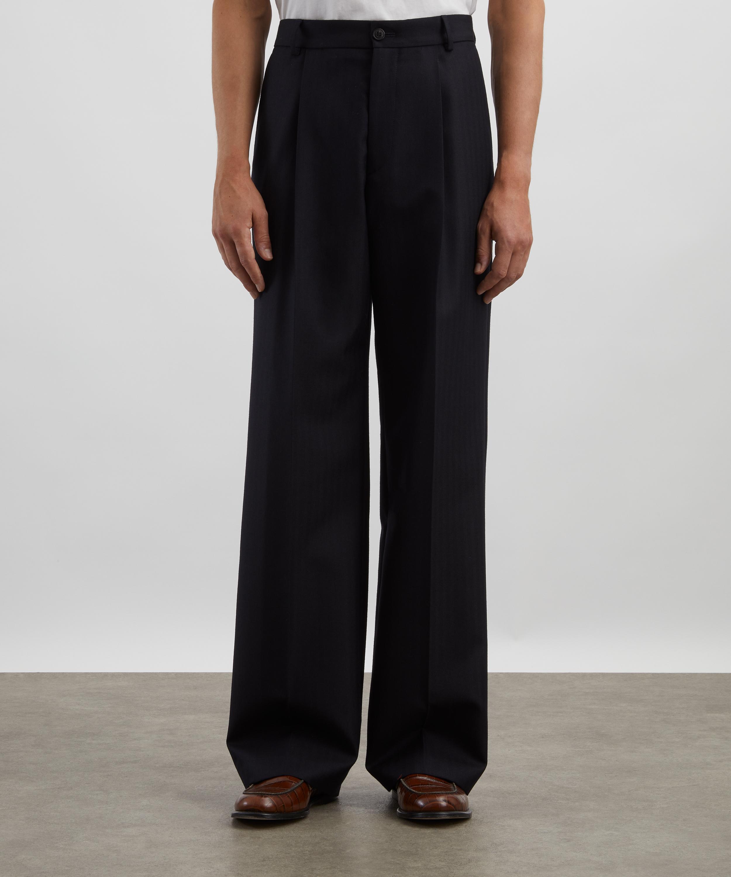 Dries Van Noten - Pleated Straight-Leg Wool Trousers image number 2