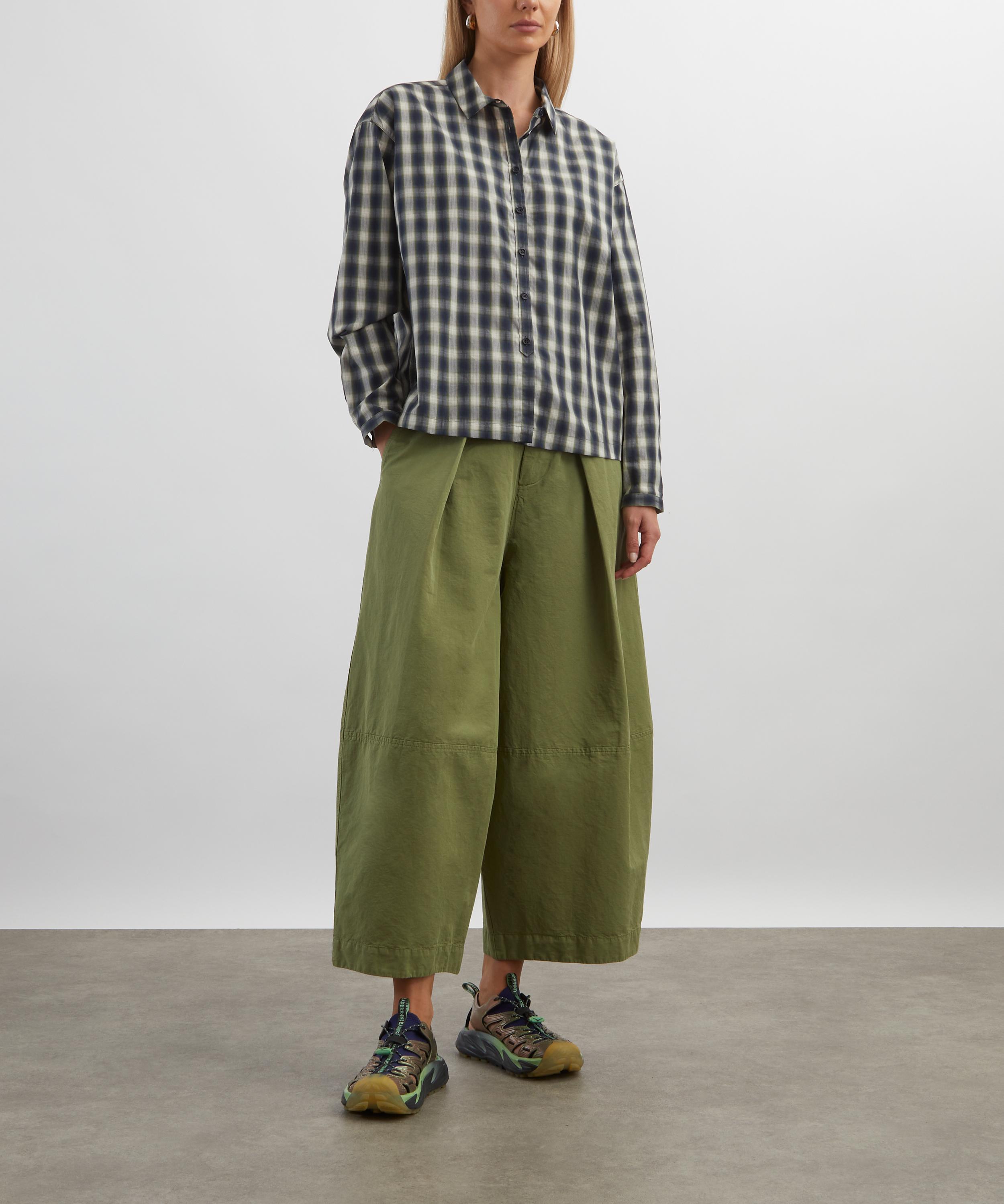 YMC - Green Deadbeat Trousers image number 1
