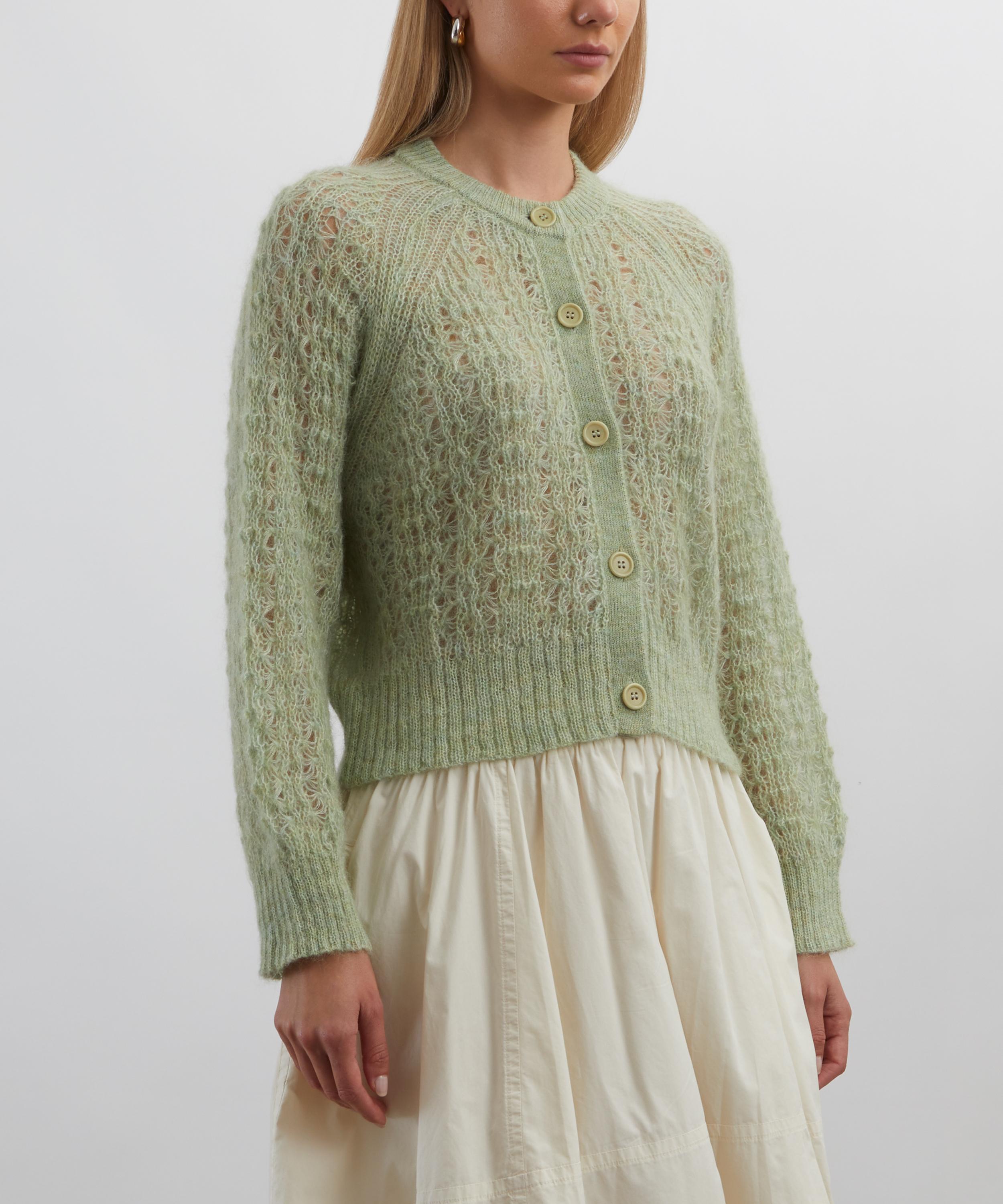 YMC - Lime Foxtail Cardigan image number 2