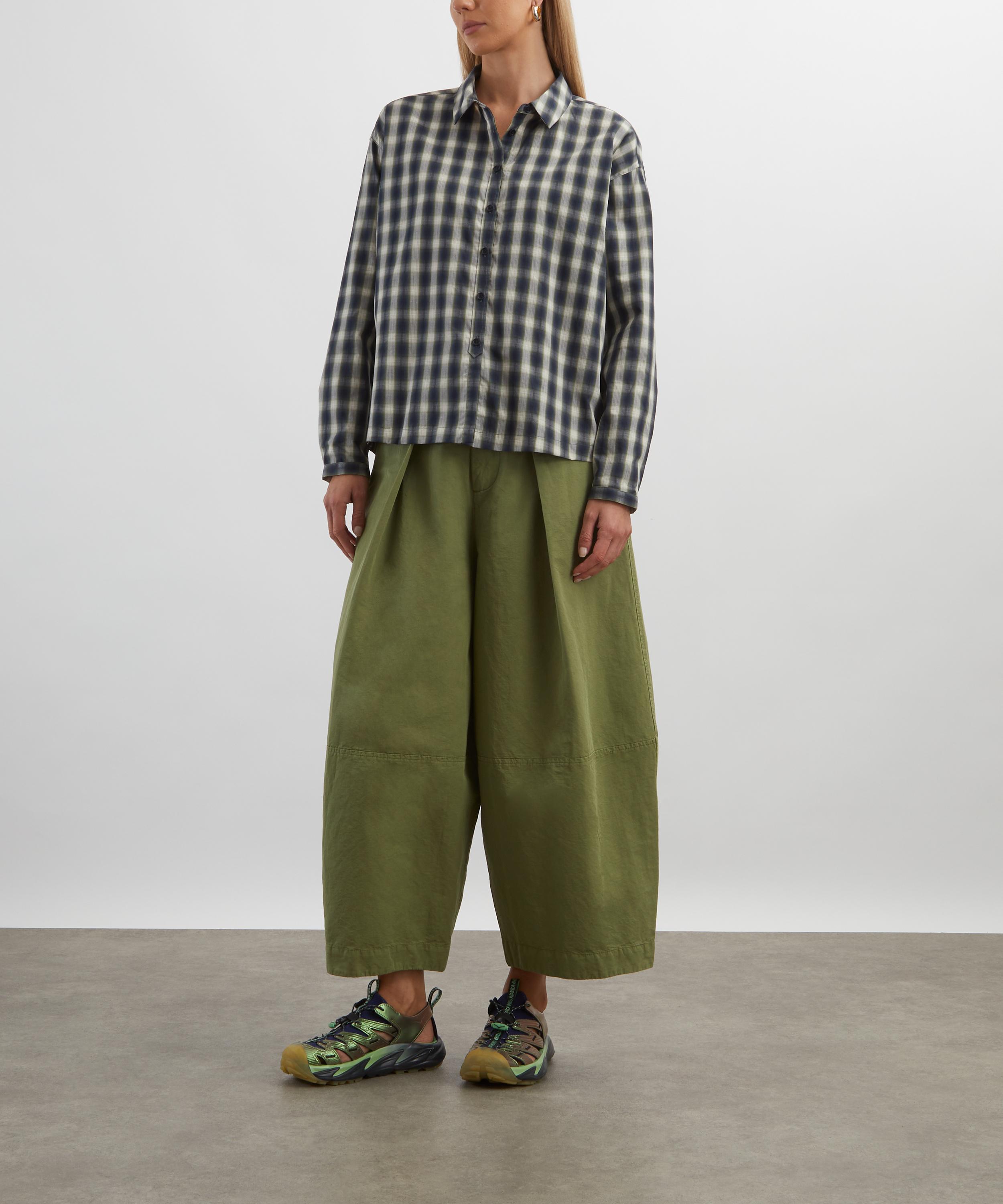 YMC - Marianne Checked Long-Sleeve Shirt image number 1