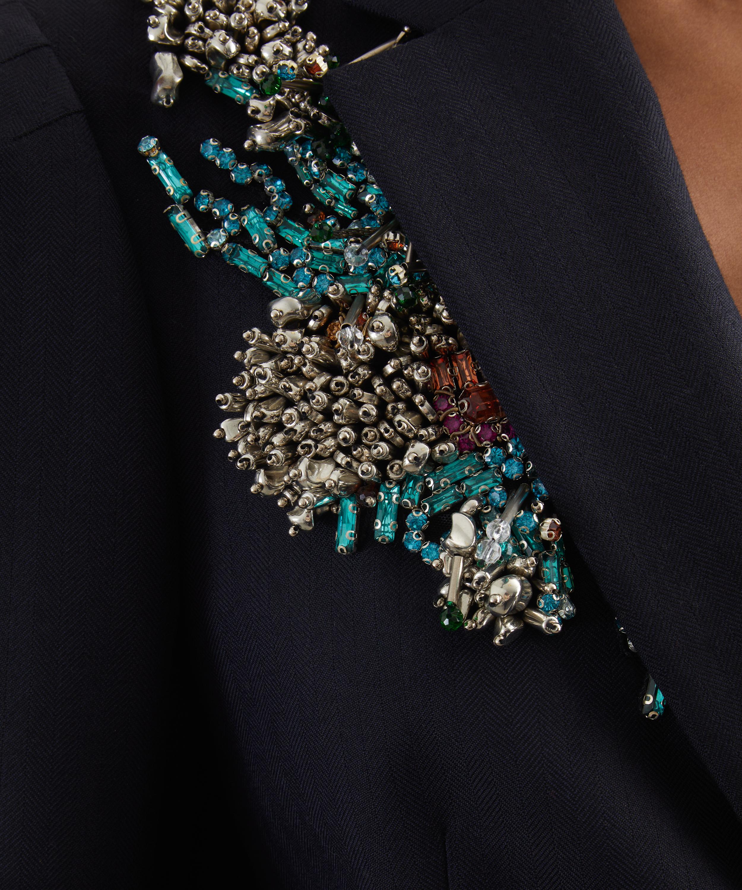 Dries Van Noten Crystal Embellished Wool Blazer | Liberty
