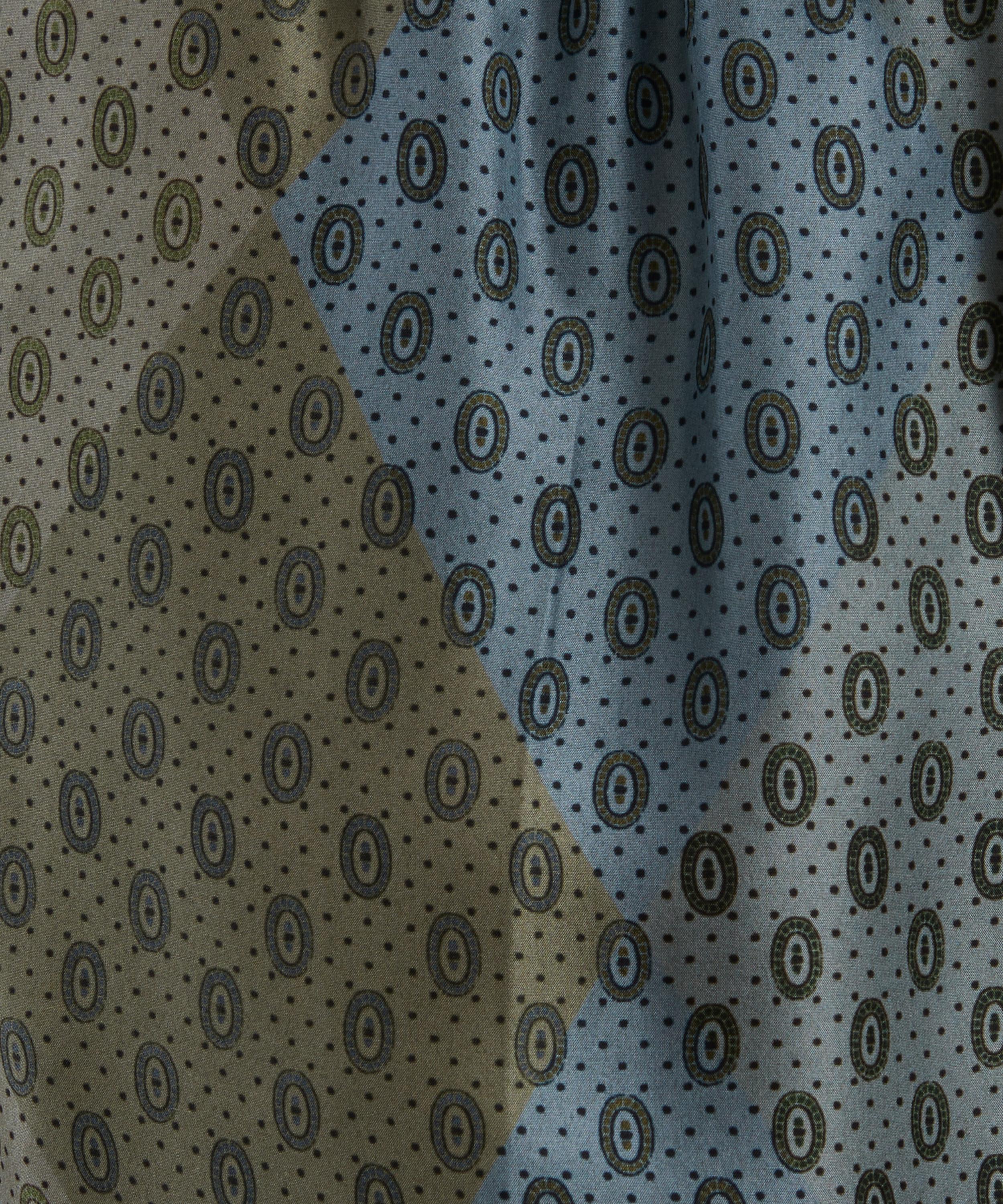 Dries Van Noten - Elasticated Argyle Silk Trousers image number 4