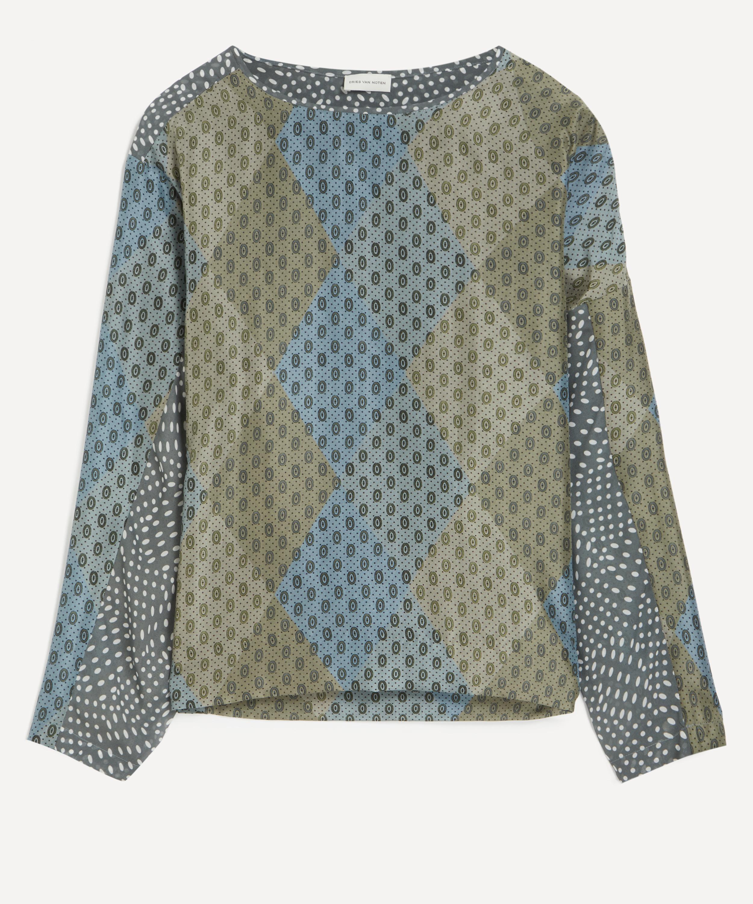 Dries Van Noten - Silk Contrast Top image number 0