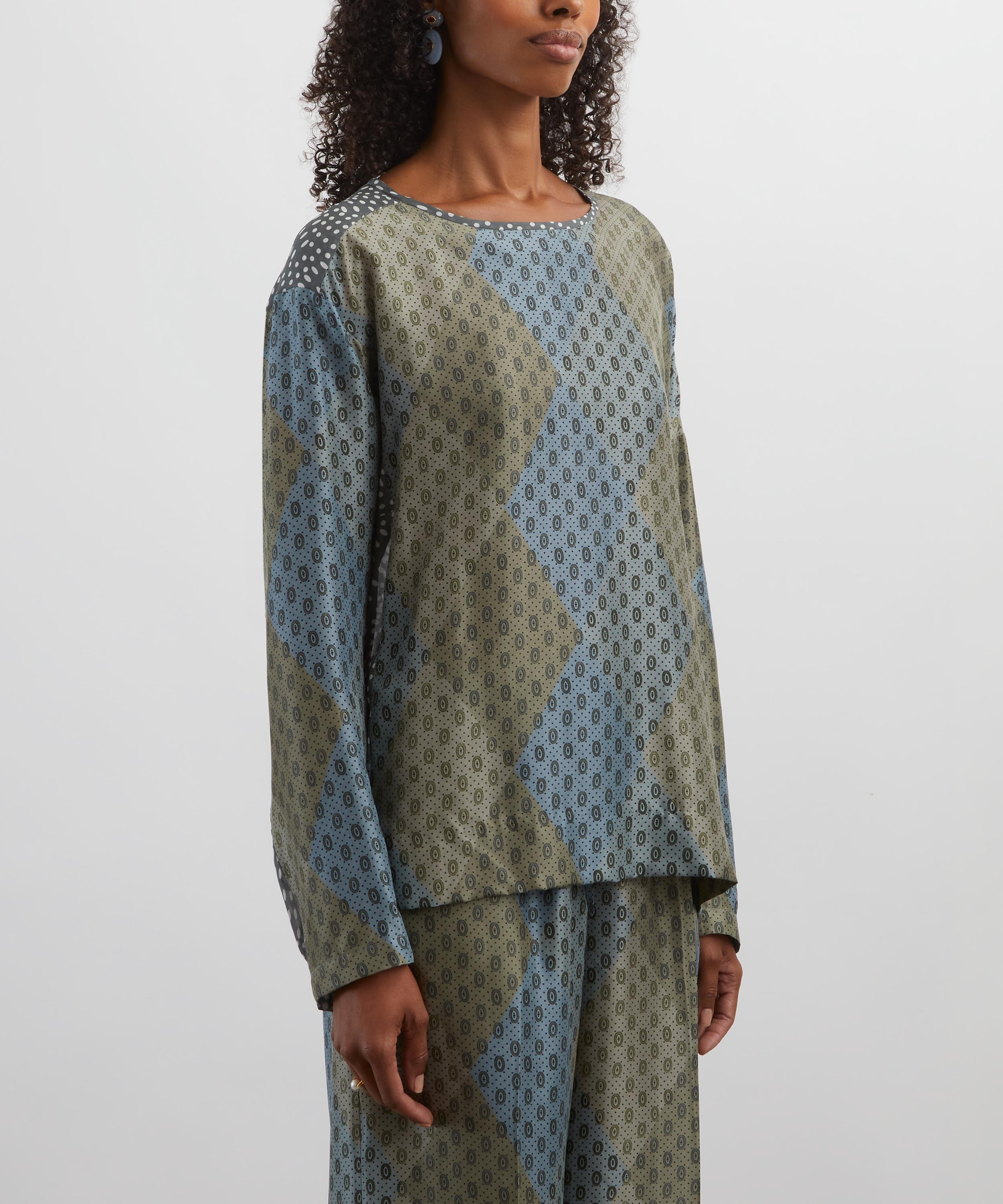 Dries Van Noten - Silk Contrast Top image number 2