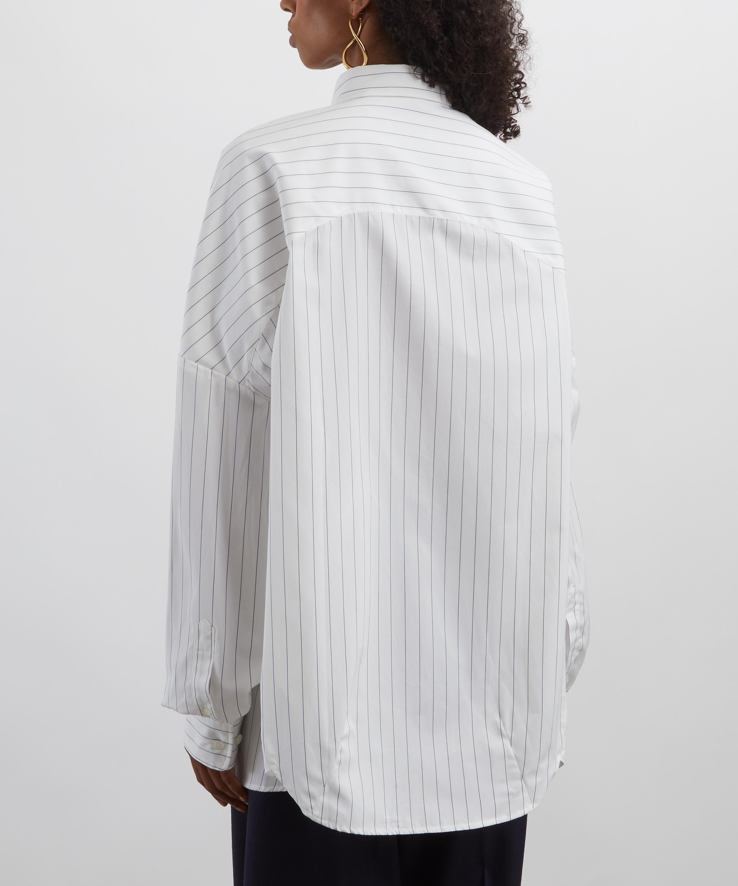 Dries Van Noten - Striped Cotton Cocoon Shirt image number 3