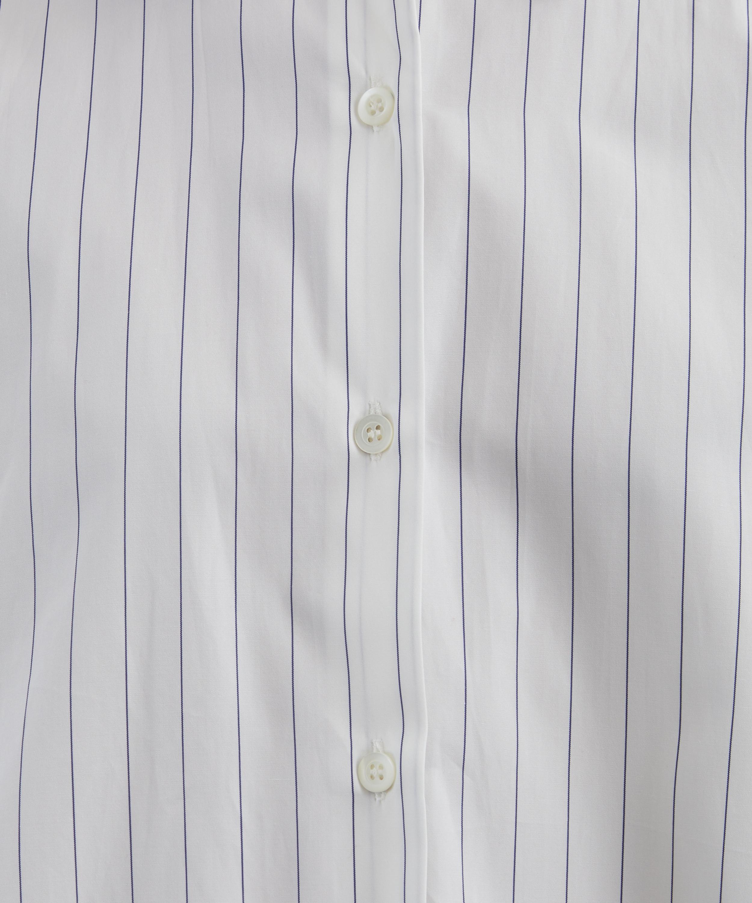 Dries Van Noten - Striped Cotton Cocoon Shirt image number 4