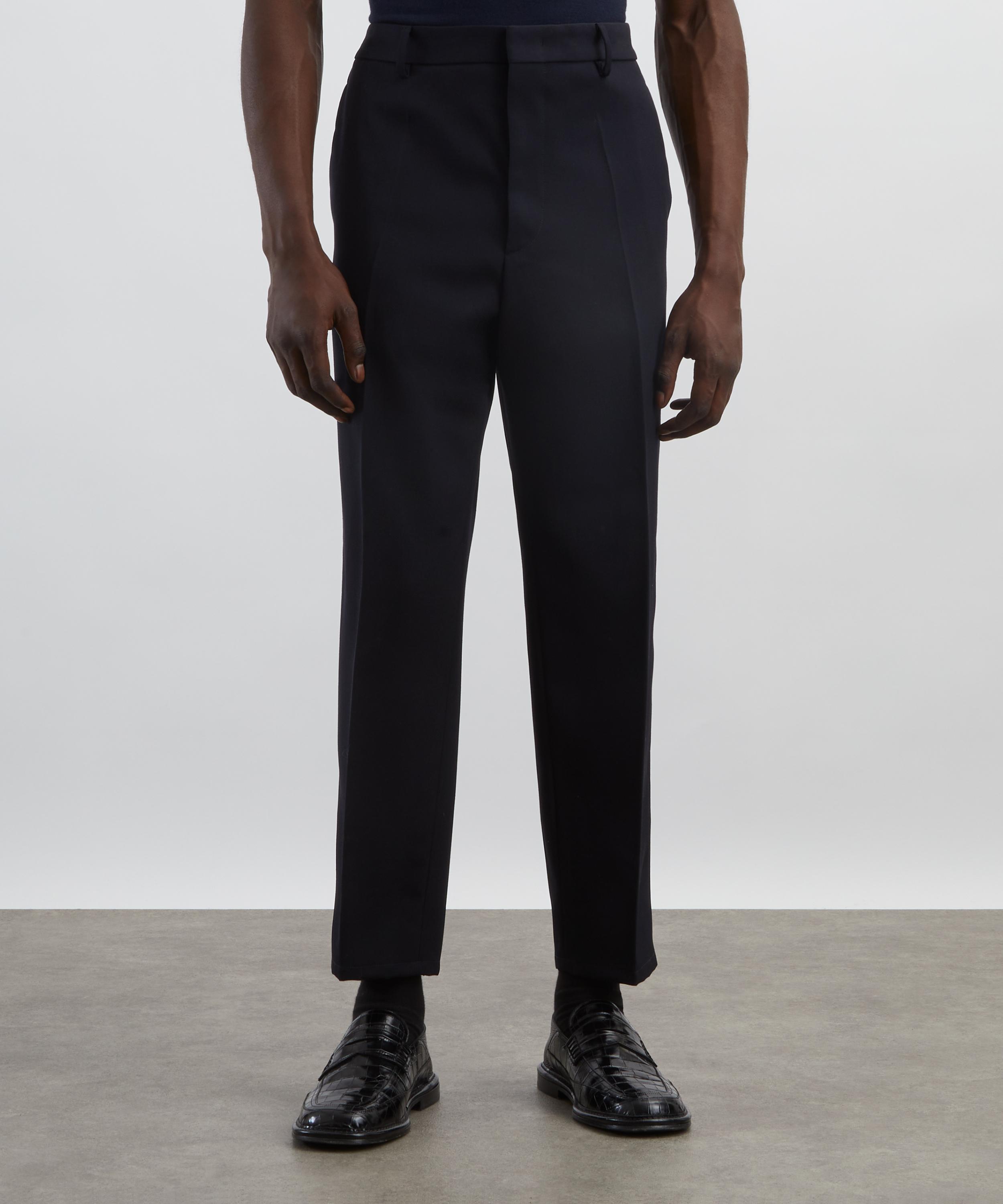 Jil Sander Navy Wool Gabardine Tapered Trousers | Liberty
