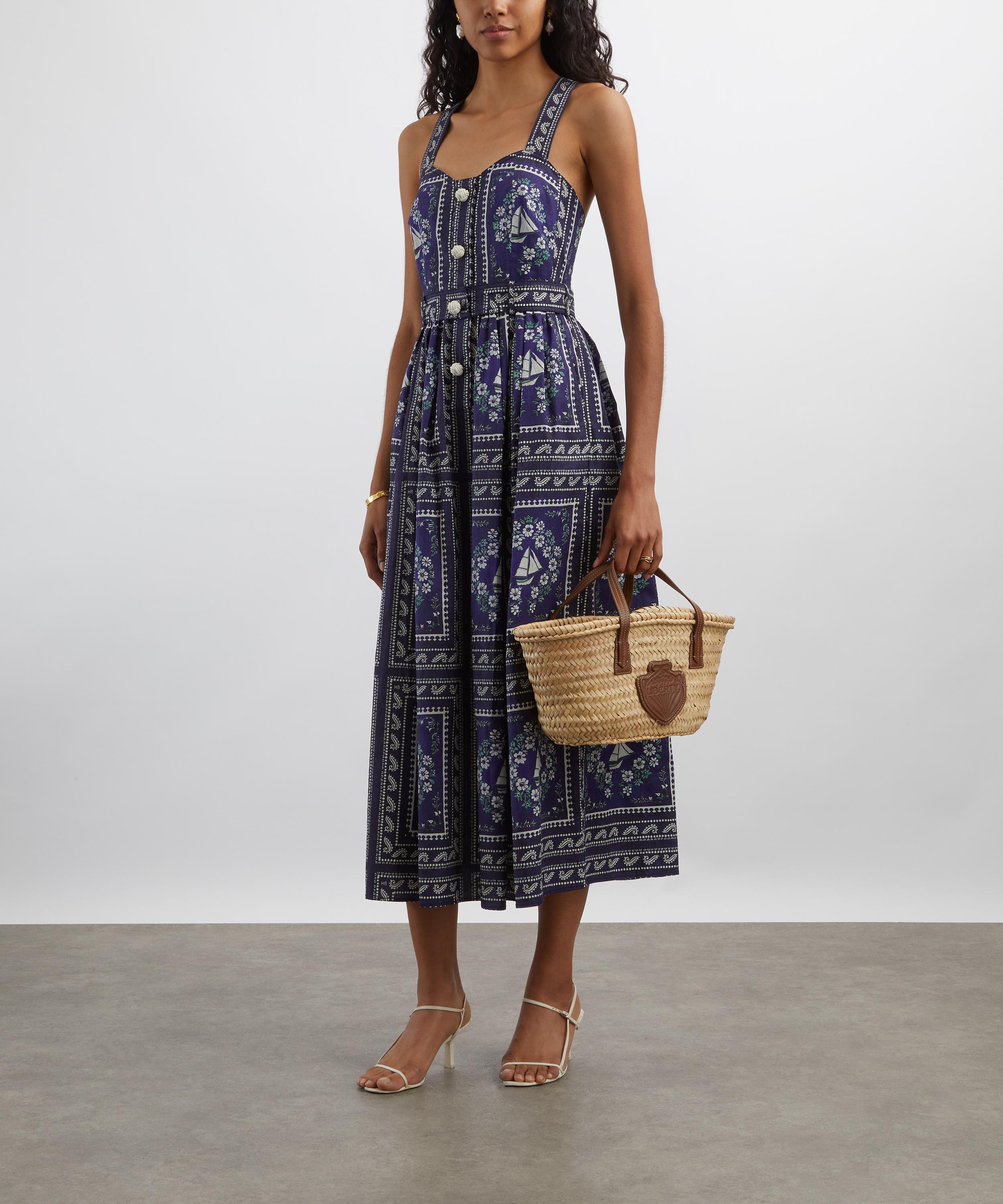 Hunter Bell - Cleo Button Front Printed Midi Dress image number 1