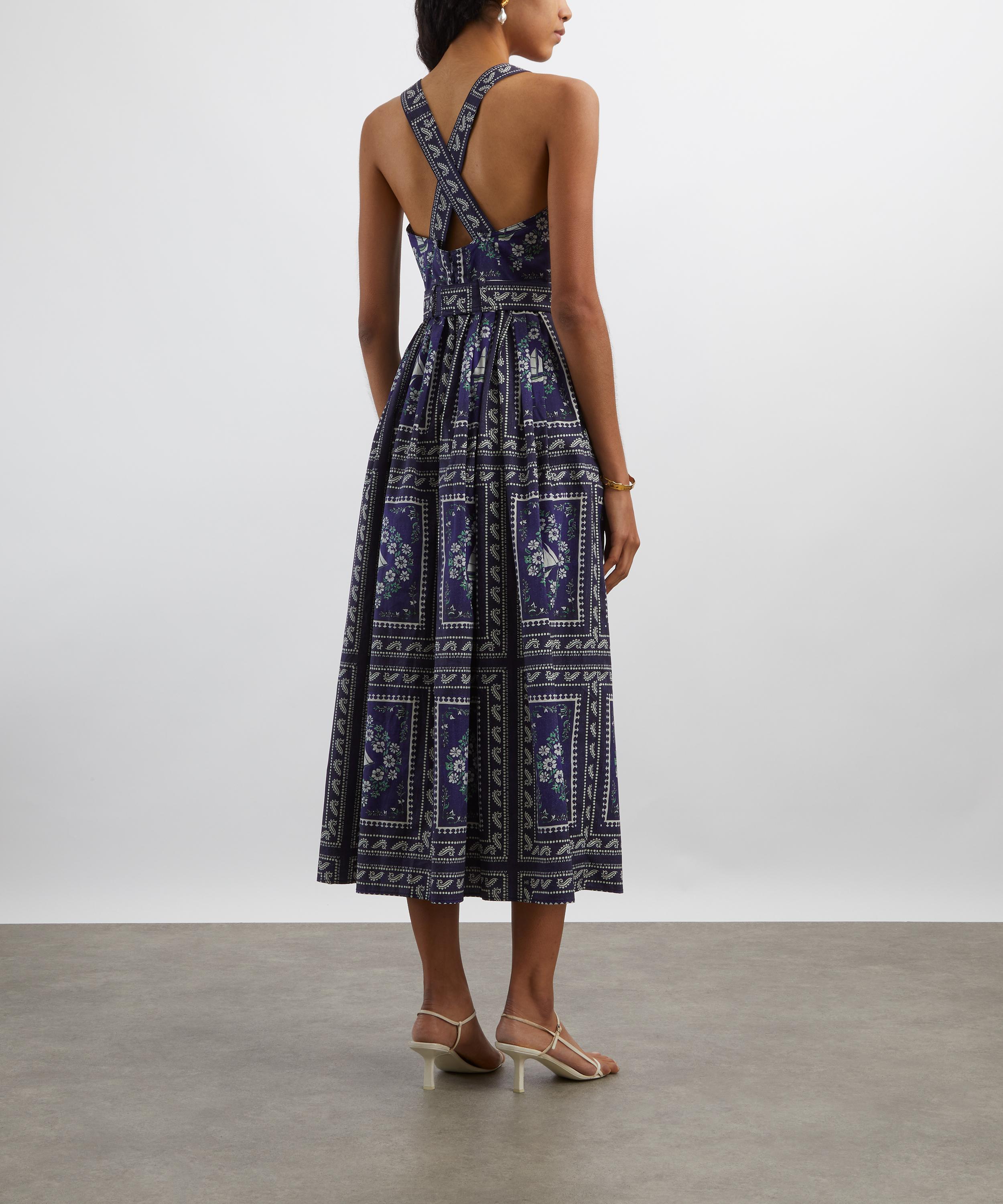 Hunter Bell - Cleo Button Front Printed Midi Dress image number 3