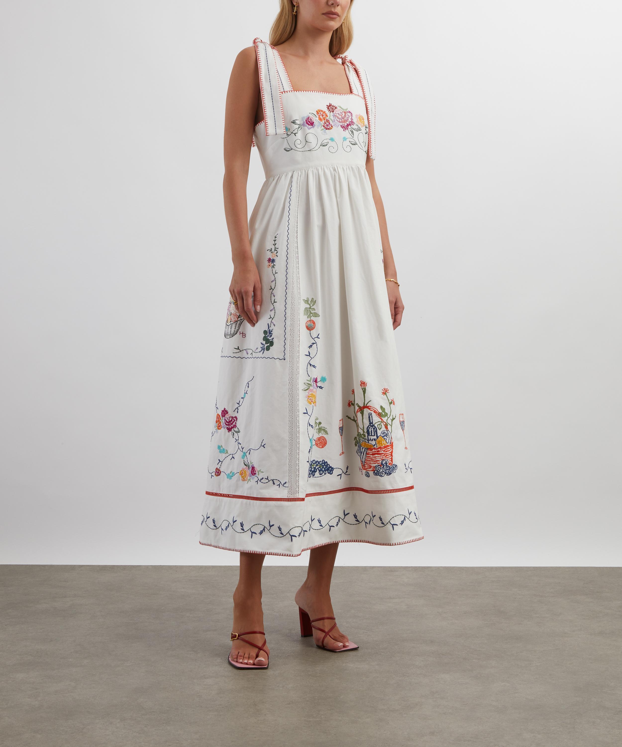 Hunter Bell - Stefy Embroidered Midi Dress image number 2