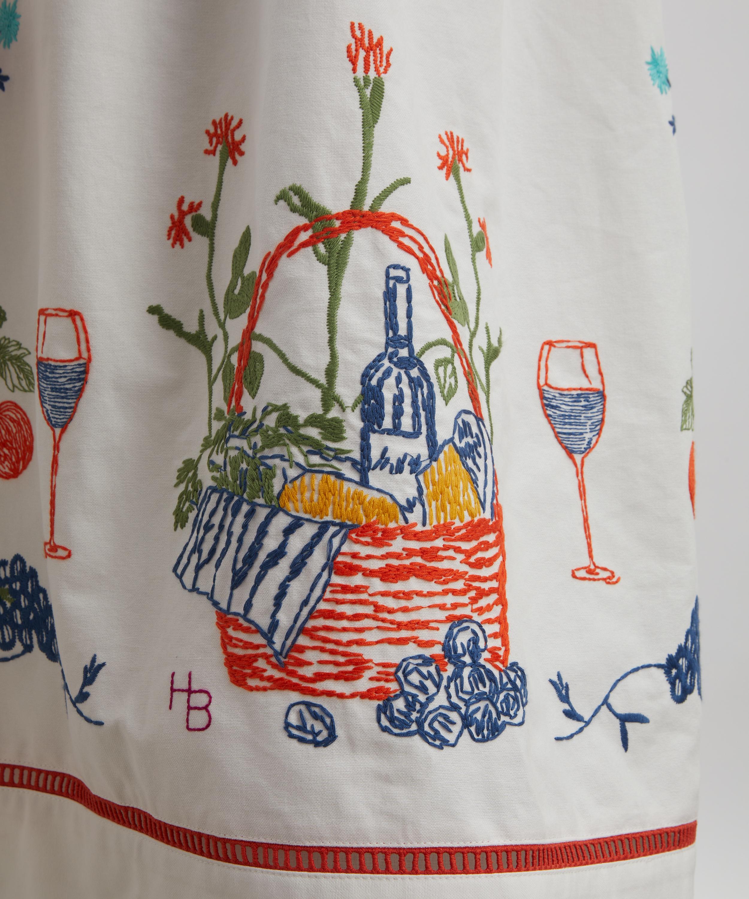 Hunter Bell - Stefy Embroidered Midi Dress image number 4