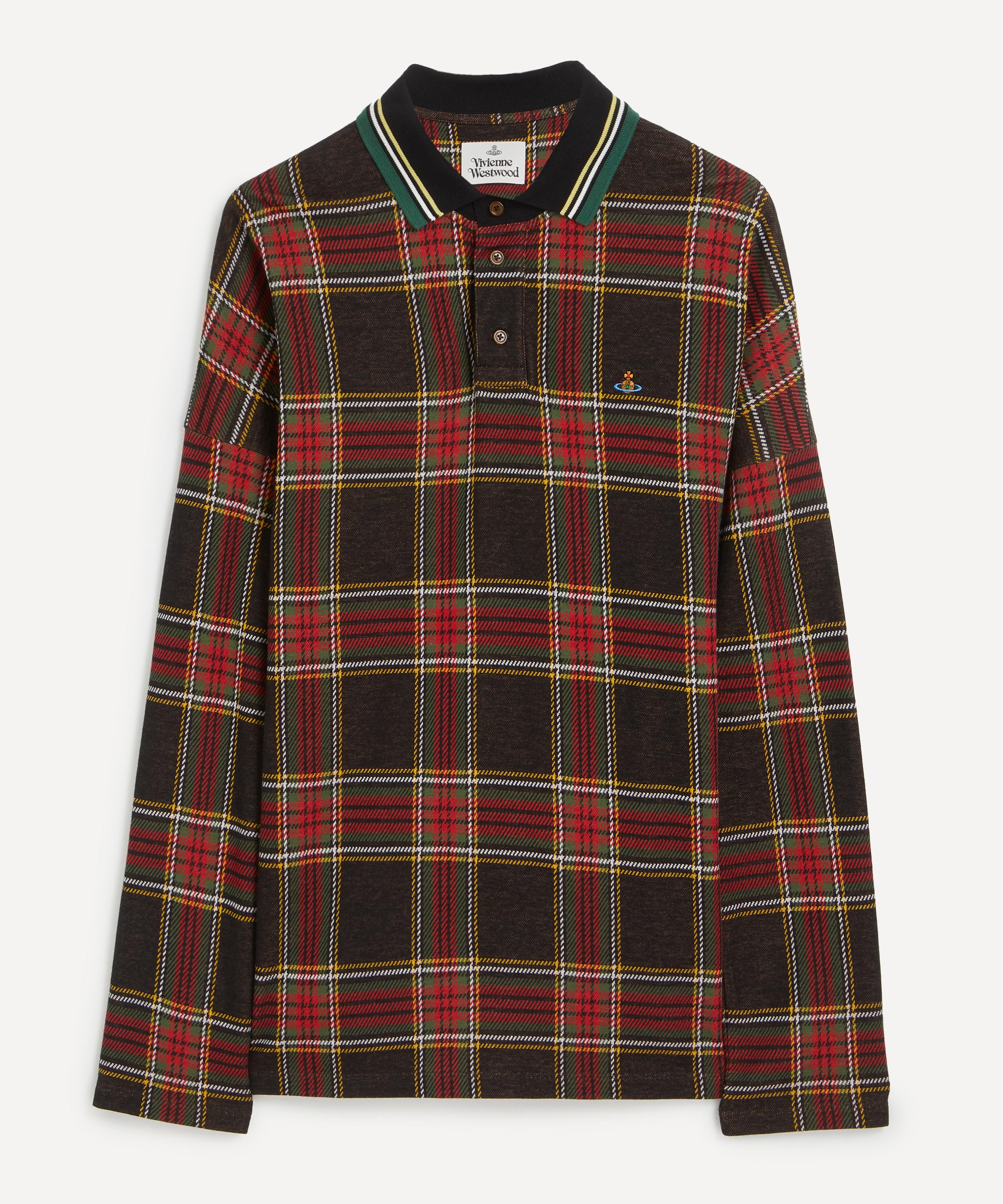 Vivienne Westwood - Long-Sleeve Tartan Polo  image number 0