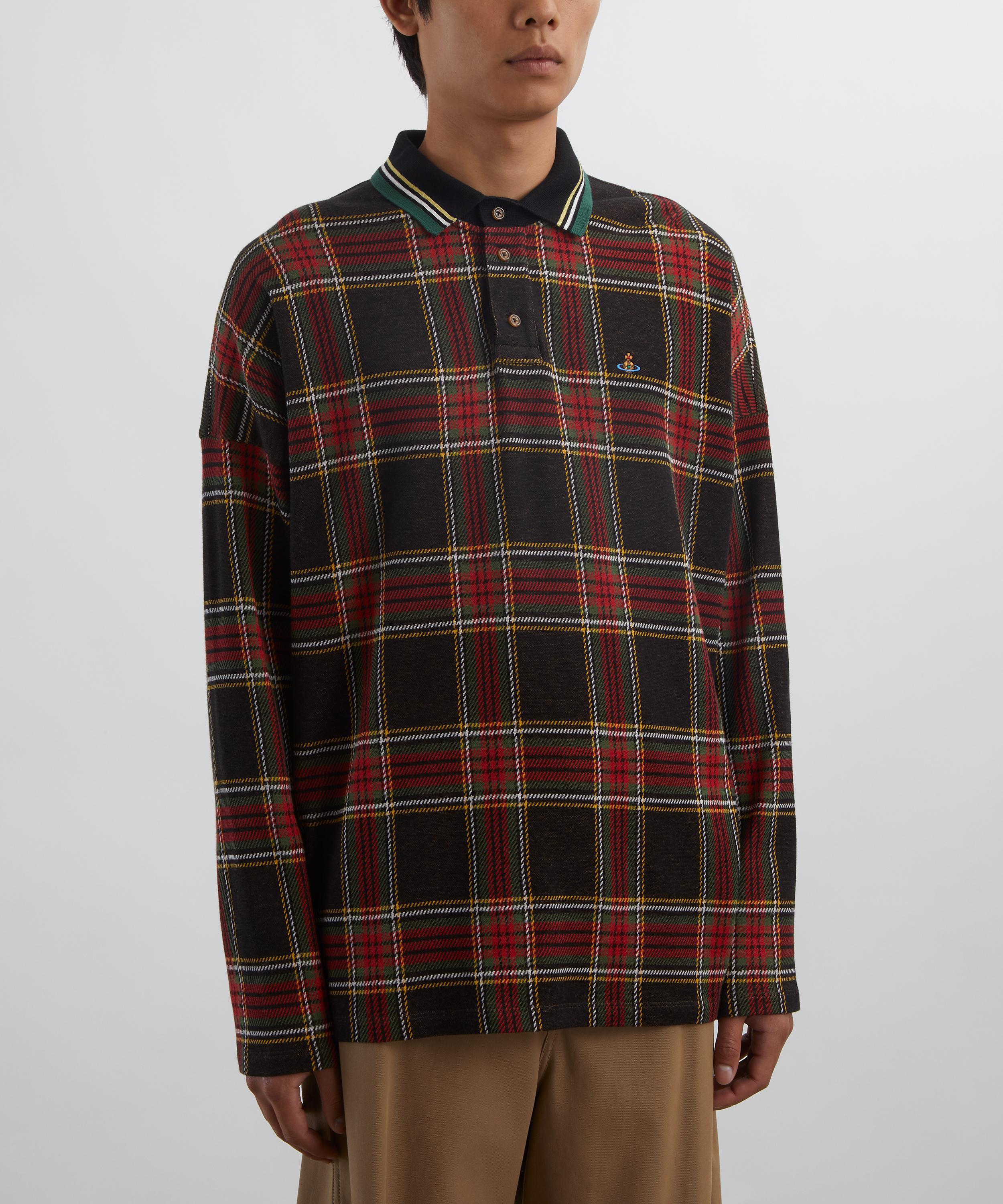 Vivienne Westwood - Long-Sleeve Tartan Polo  image number 2