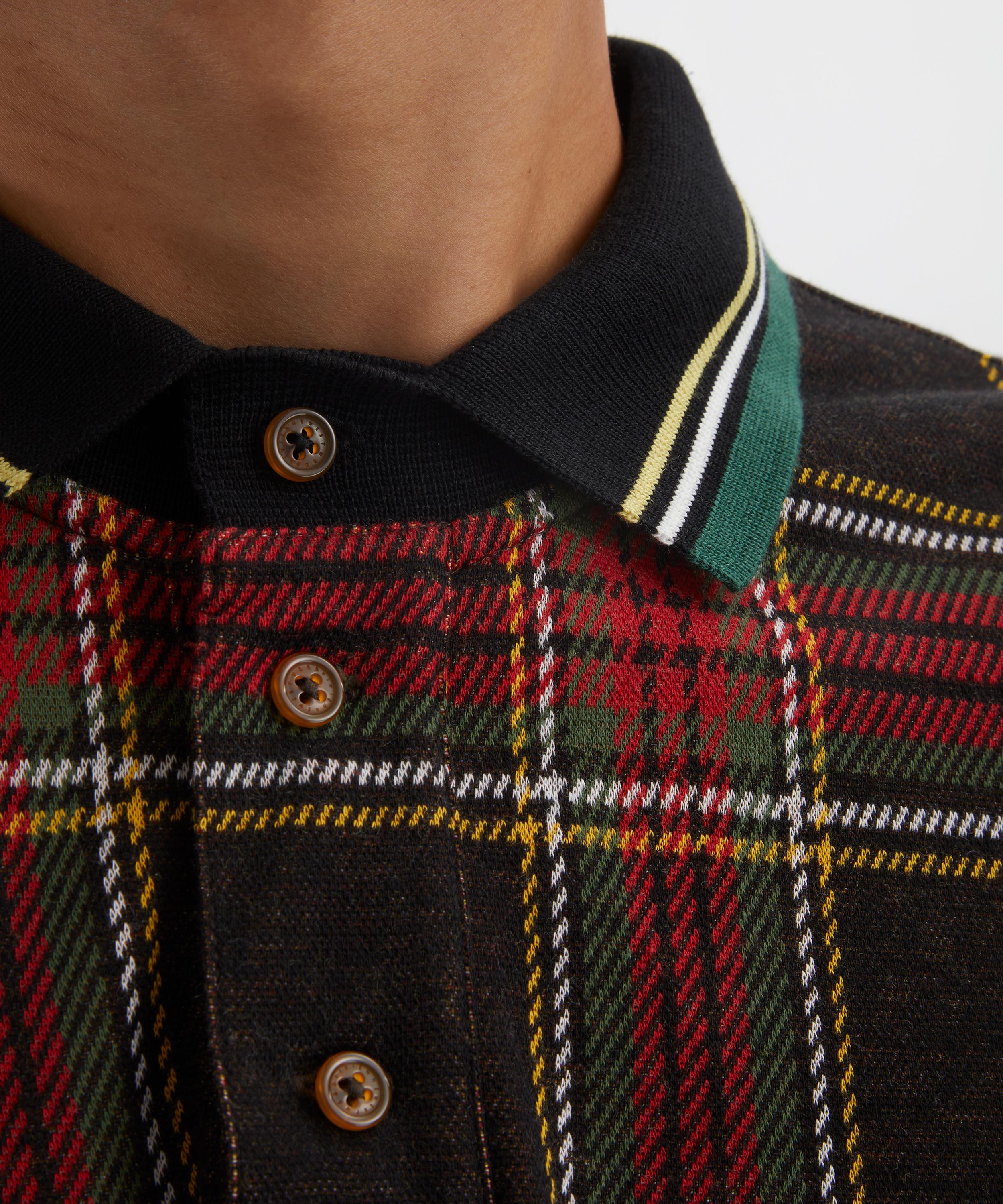 Vivienne Westwood - Long-Sleeve Tartan Polo  image number 4