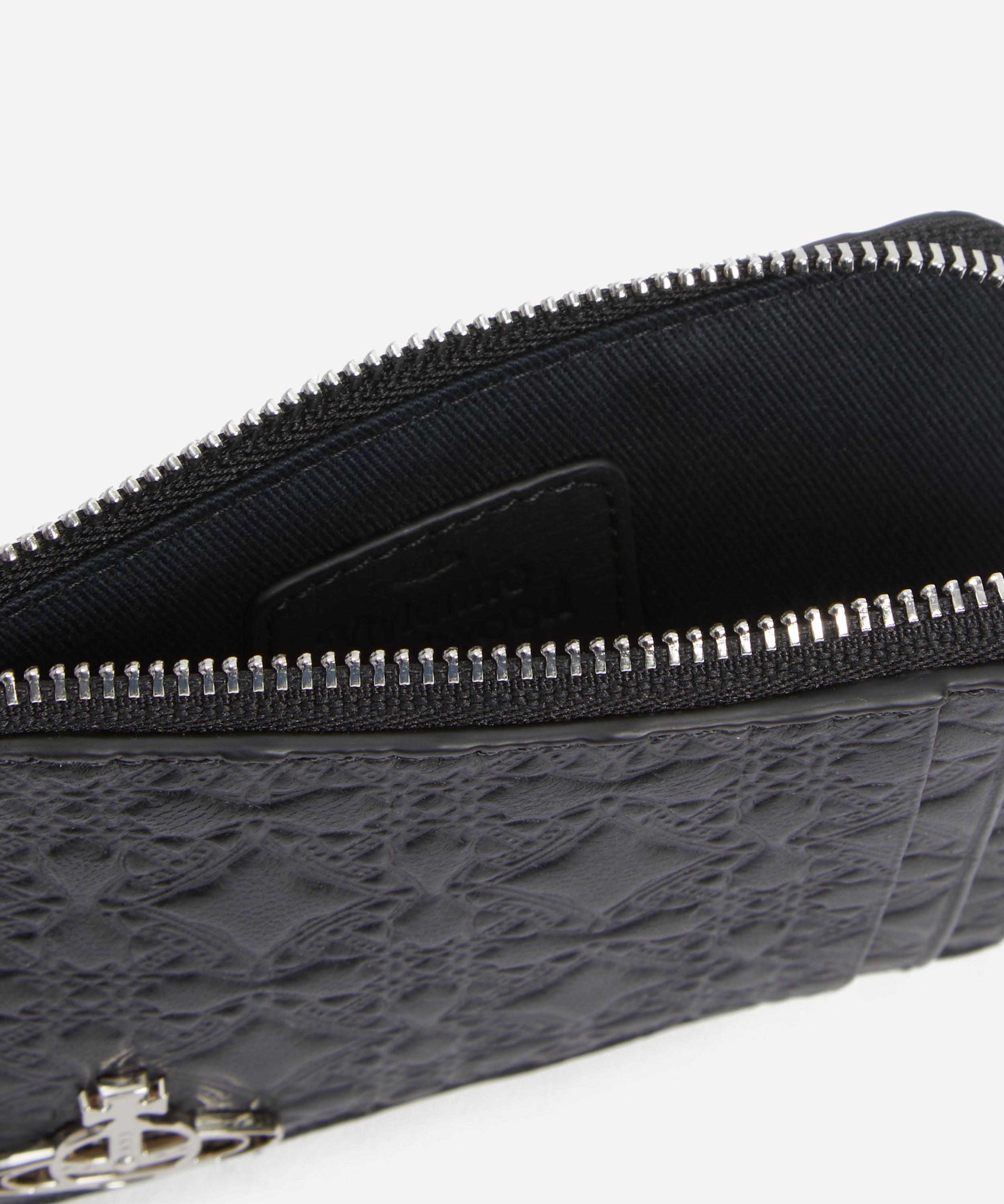 Vivienne Westwood - Embossed Leather Zip Cardholder image number 4