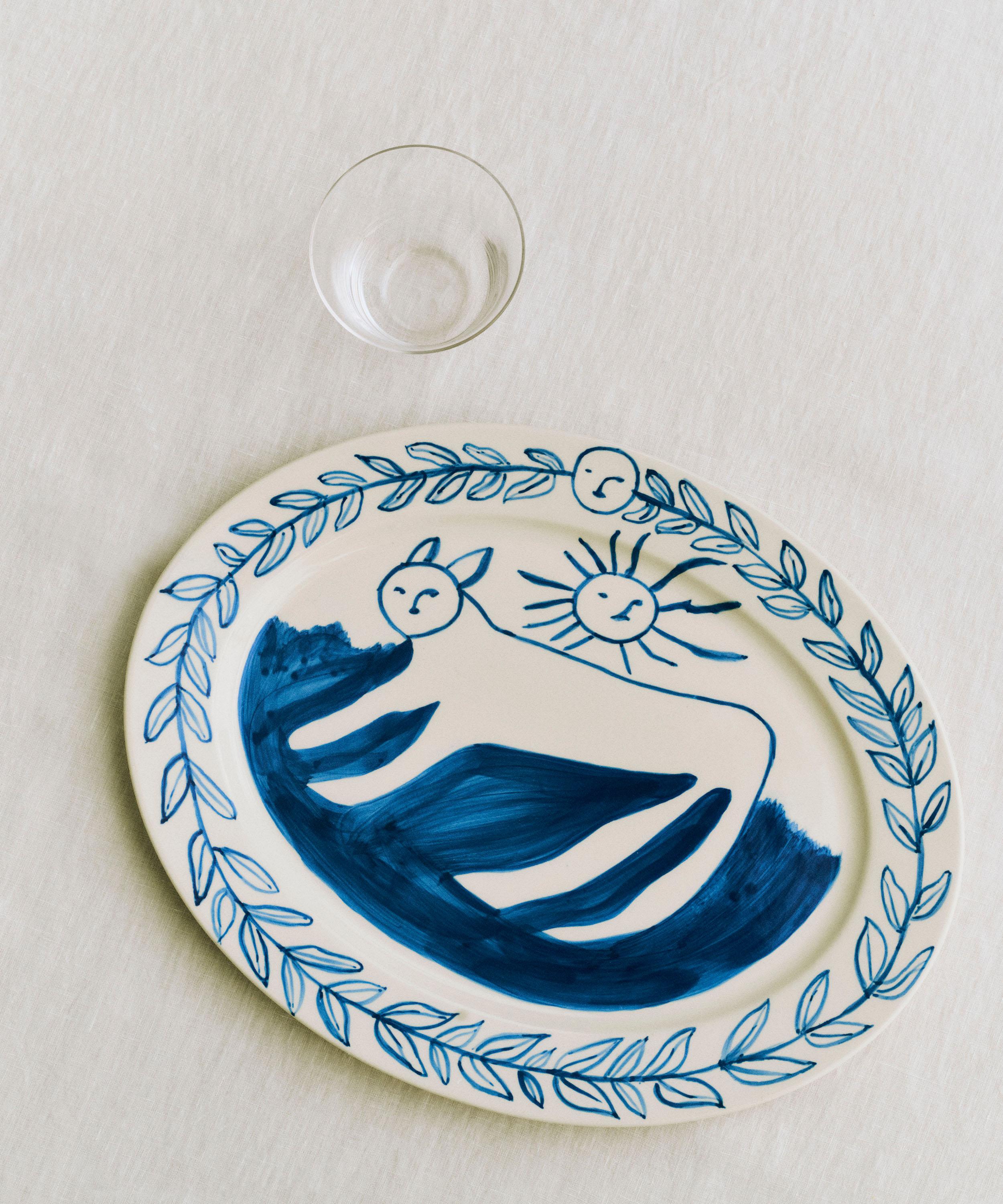 Hay - x Emma Kohlmann La Pittura Oval Serving Platter image number 1