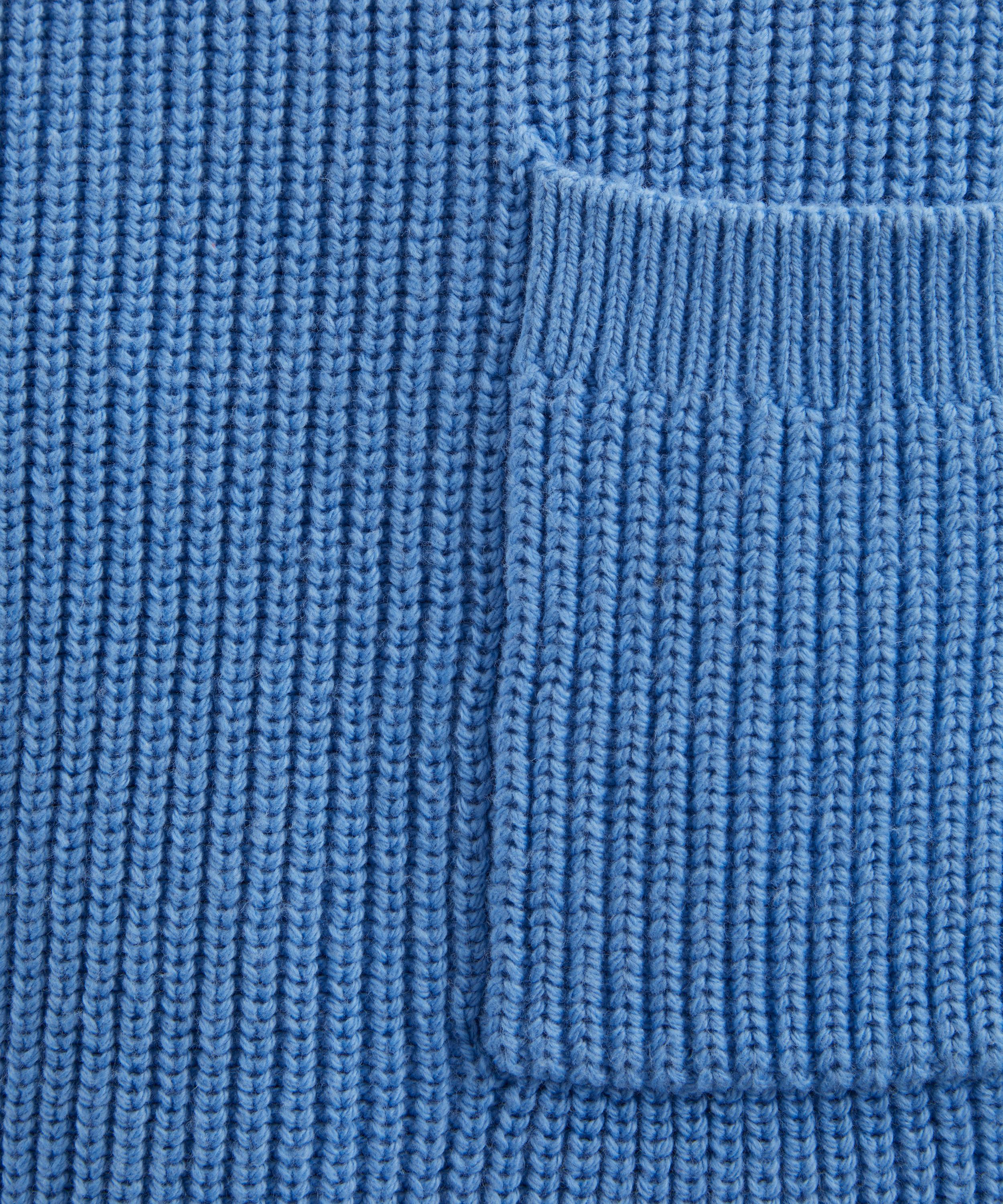 Adsum - Blue Pocket Crew-Neck Jumper image number 4